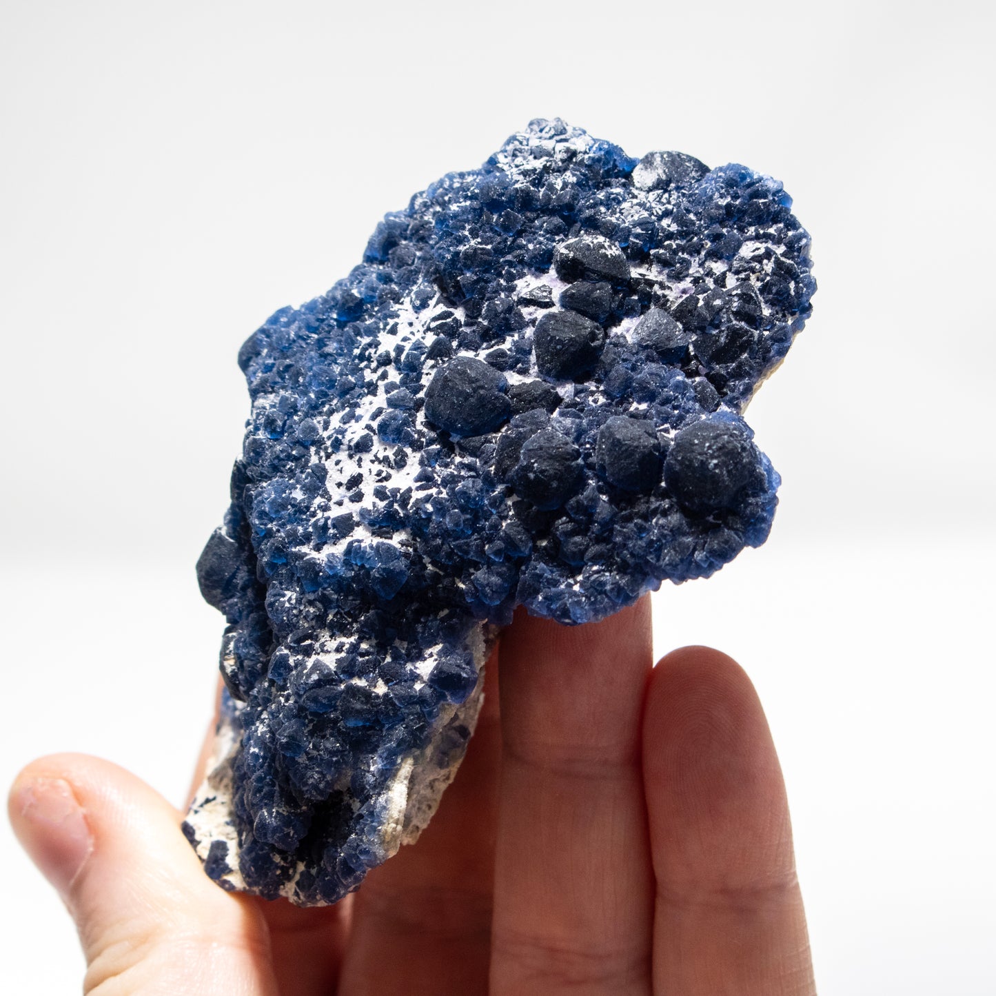Blueberry Blue Fluorite Quartz – Huanggangliang Mine, Inner Mongolia