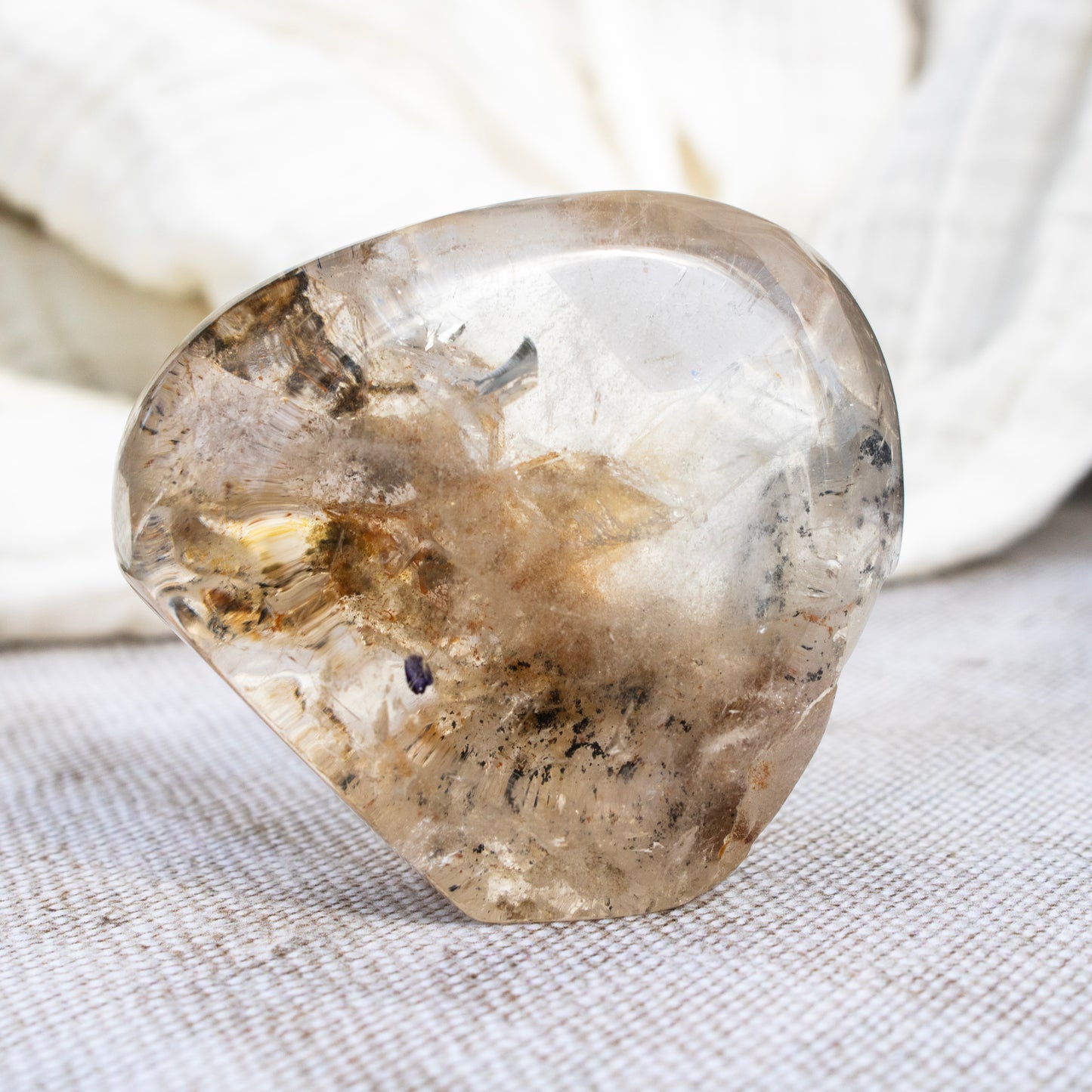 Polished Shaman Quartz Lens
