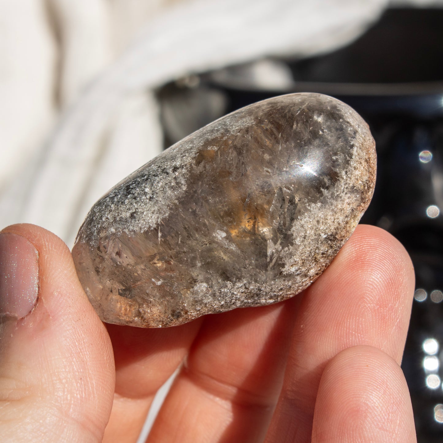 Polished Shaman Quartz Lens