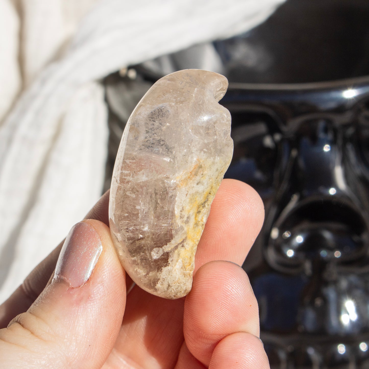 Polished Shaman Quartz Lens