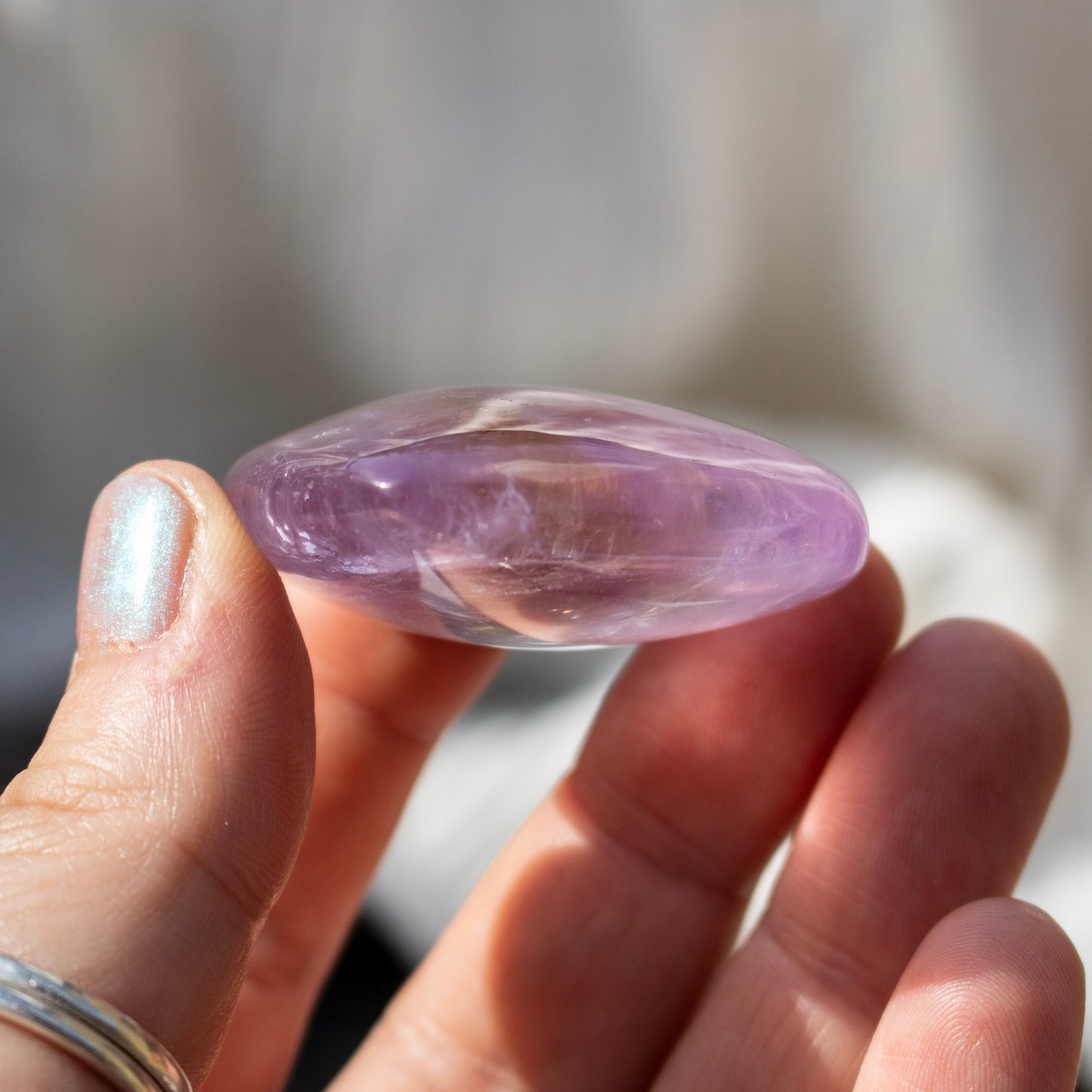 Ametrine Crystal Heart