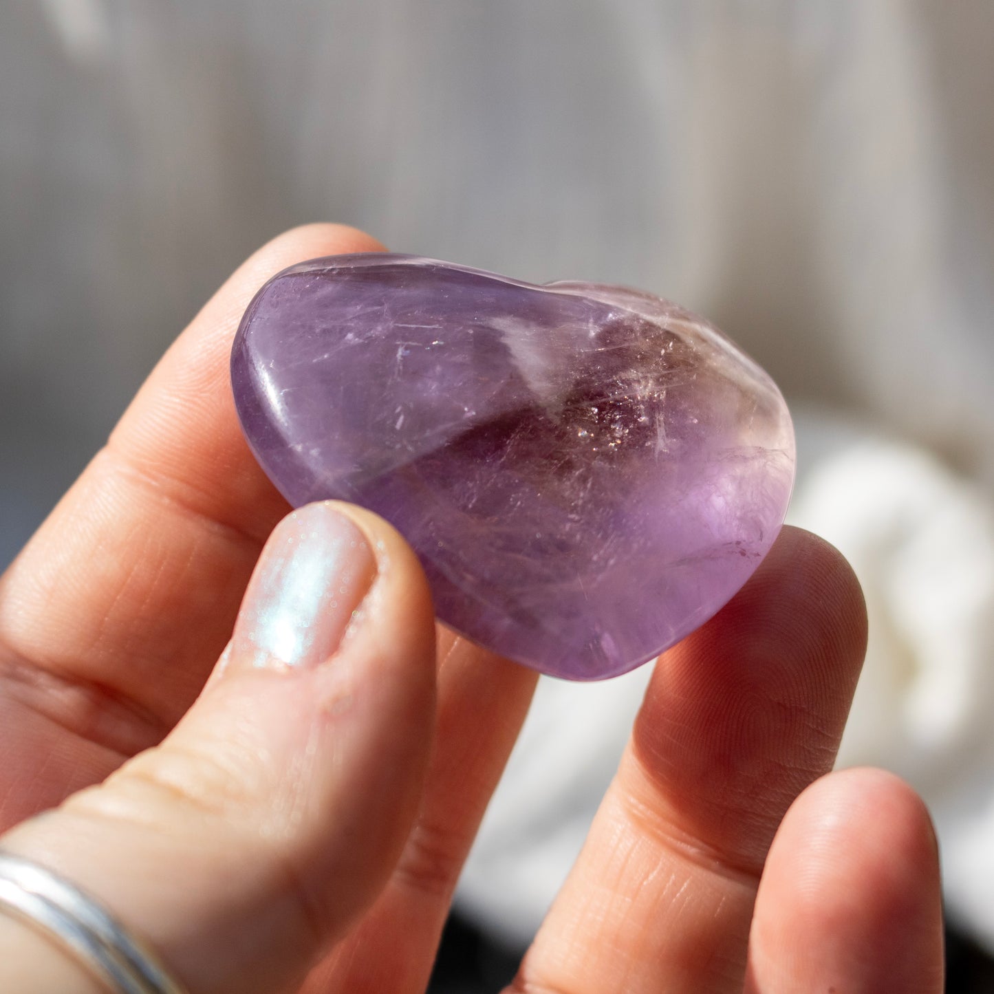 Ametrine Crystal Heart