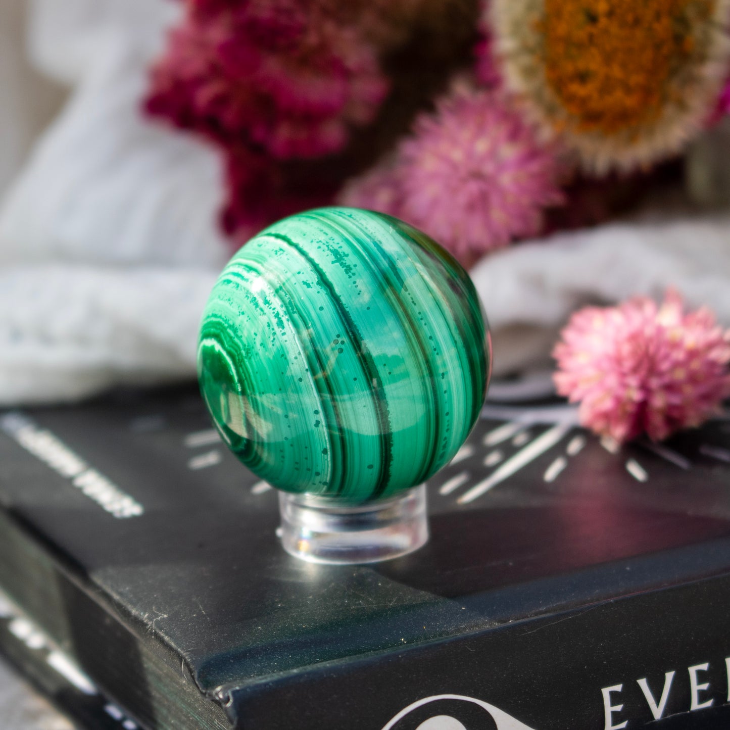 Malachite Crystal Sphere