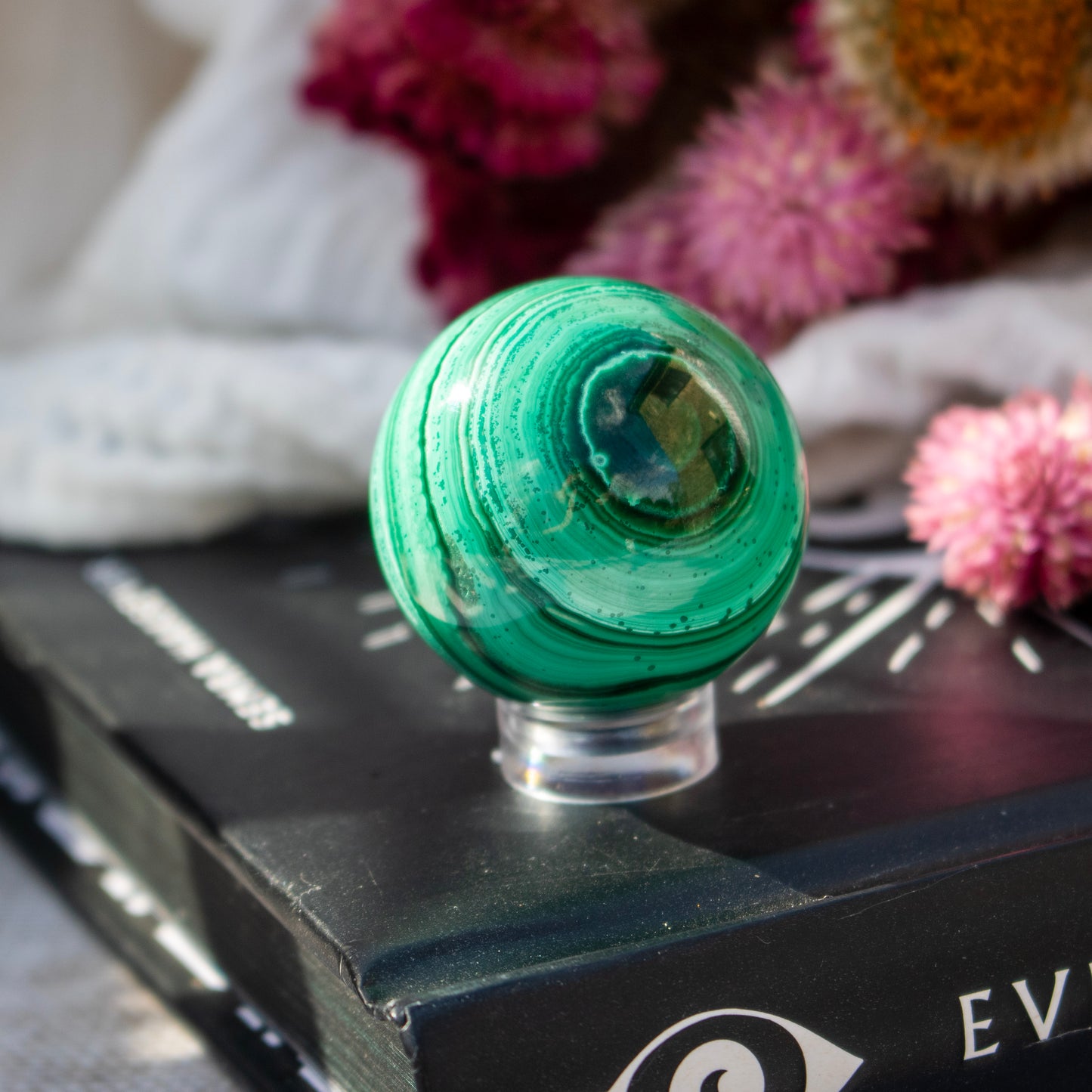 Malachite Crystal Sphere