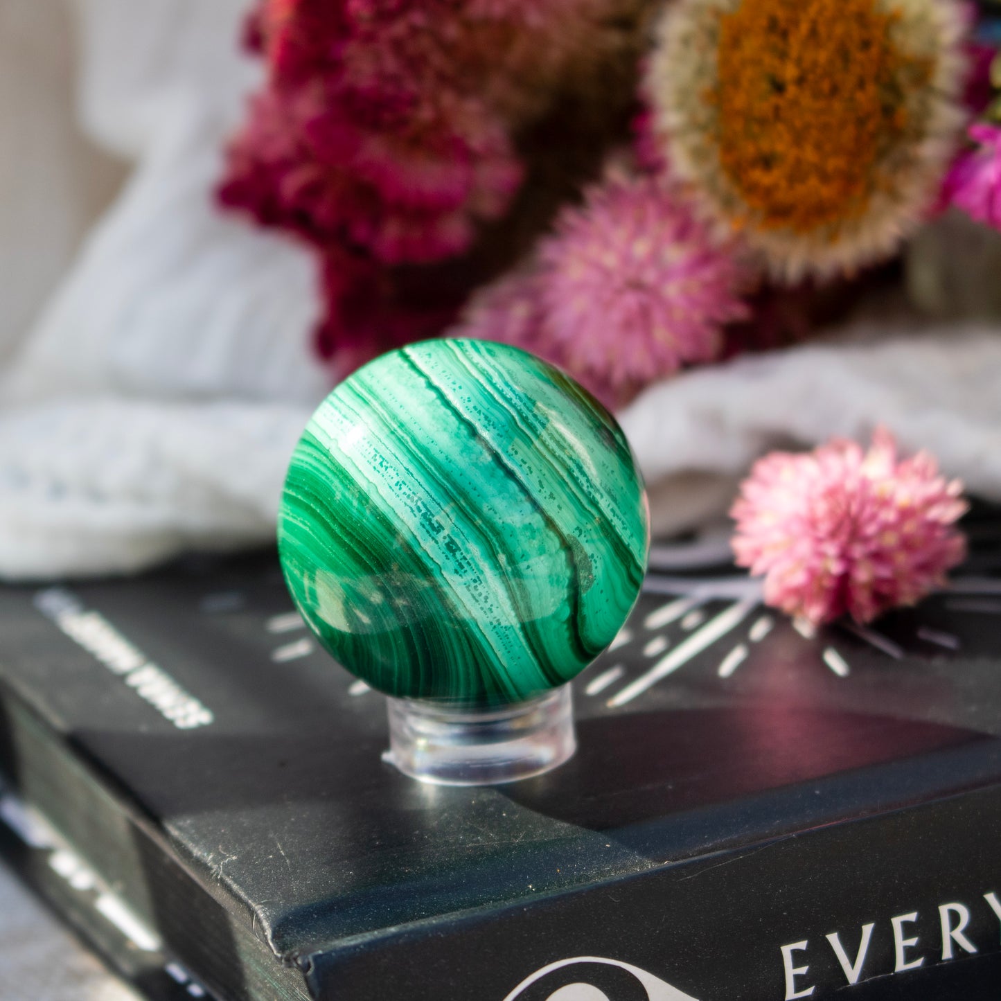 Malachite Crystal Sphere