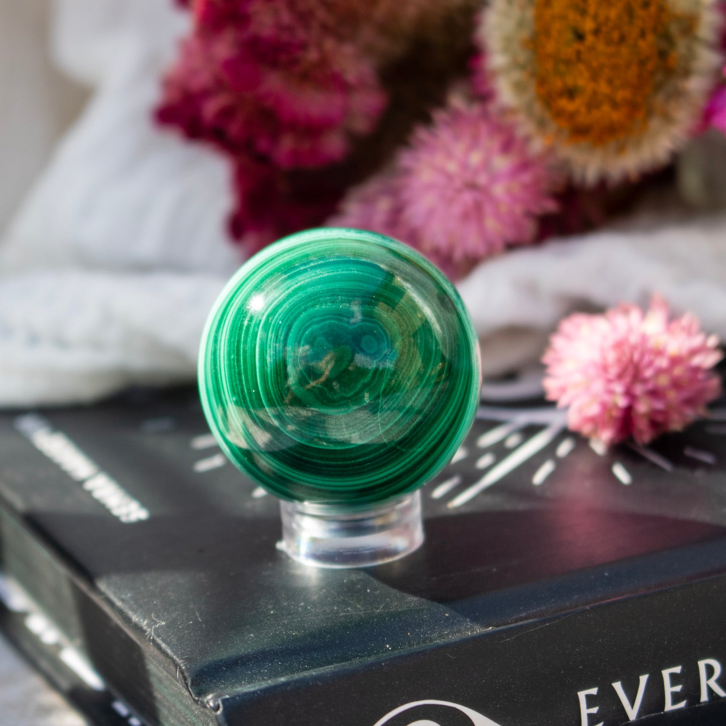 Malachite Crystal Sphere