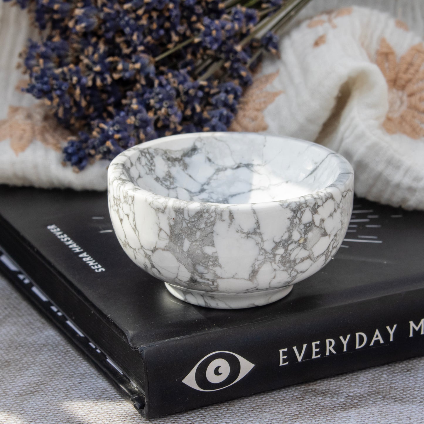 White Howlite Crystal Bowl