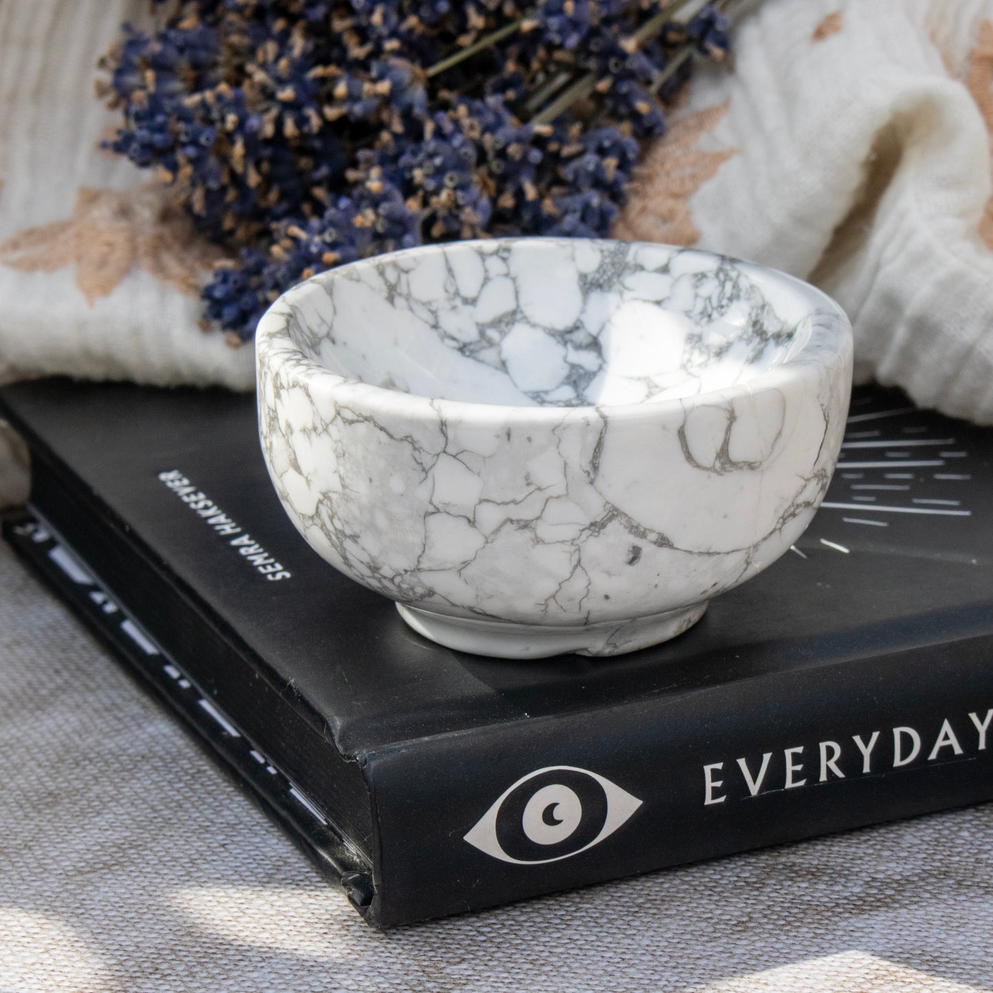 White Howlite Crystal Bowl
