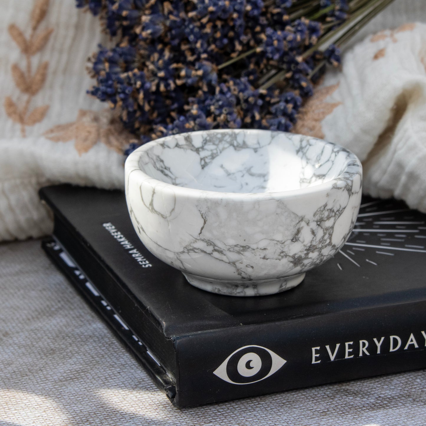 White Howlite Crystal Bowl