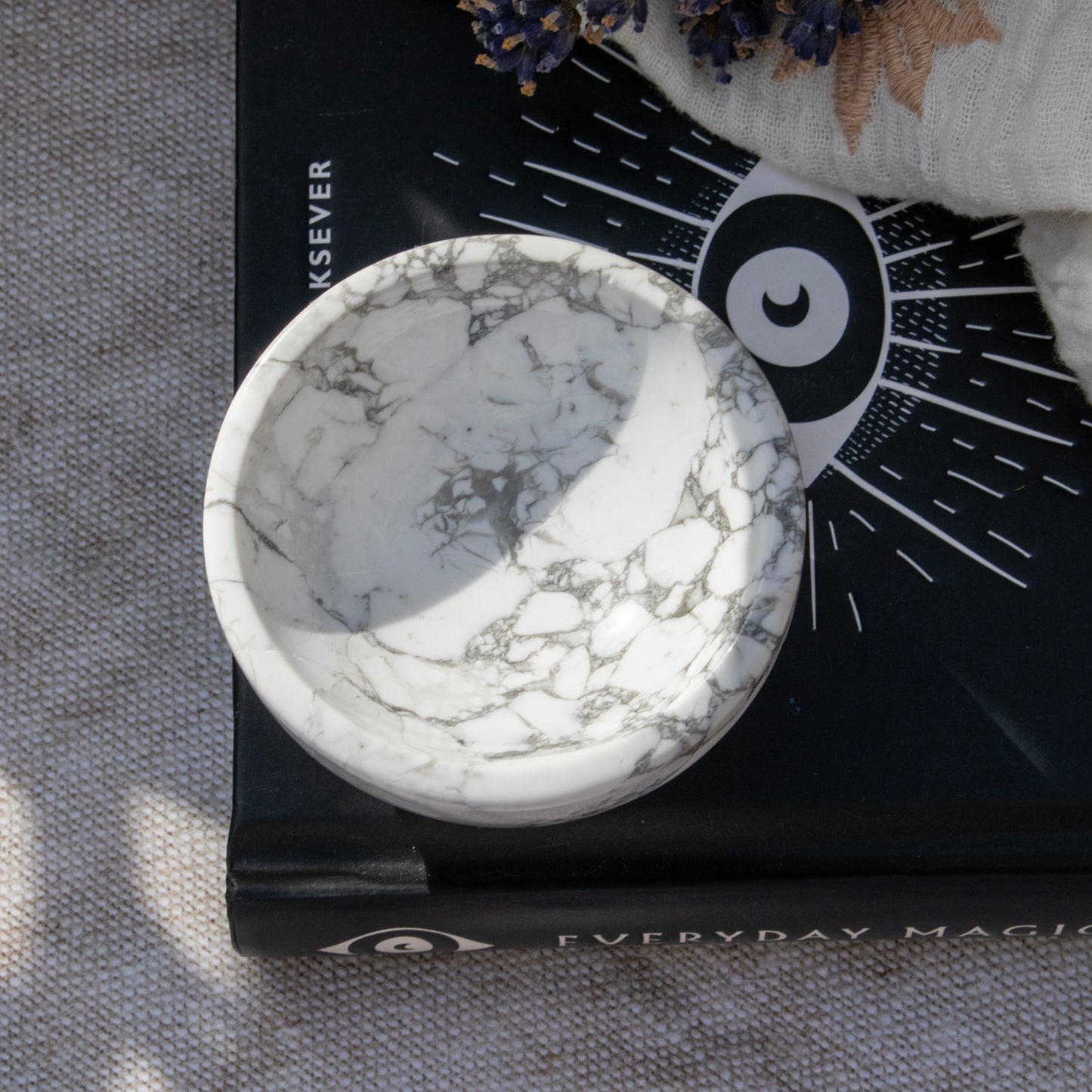White Howlite Crystal Bowl