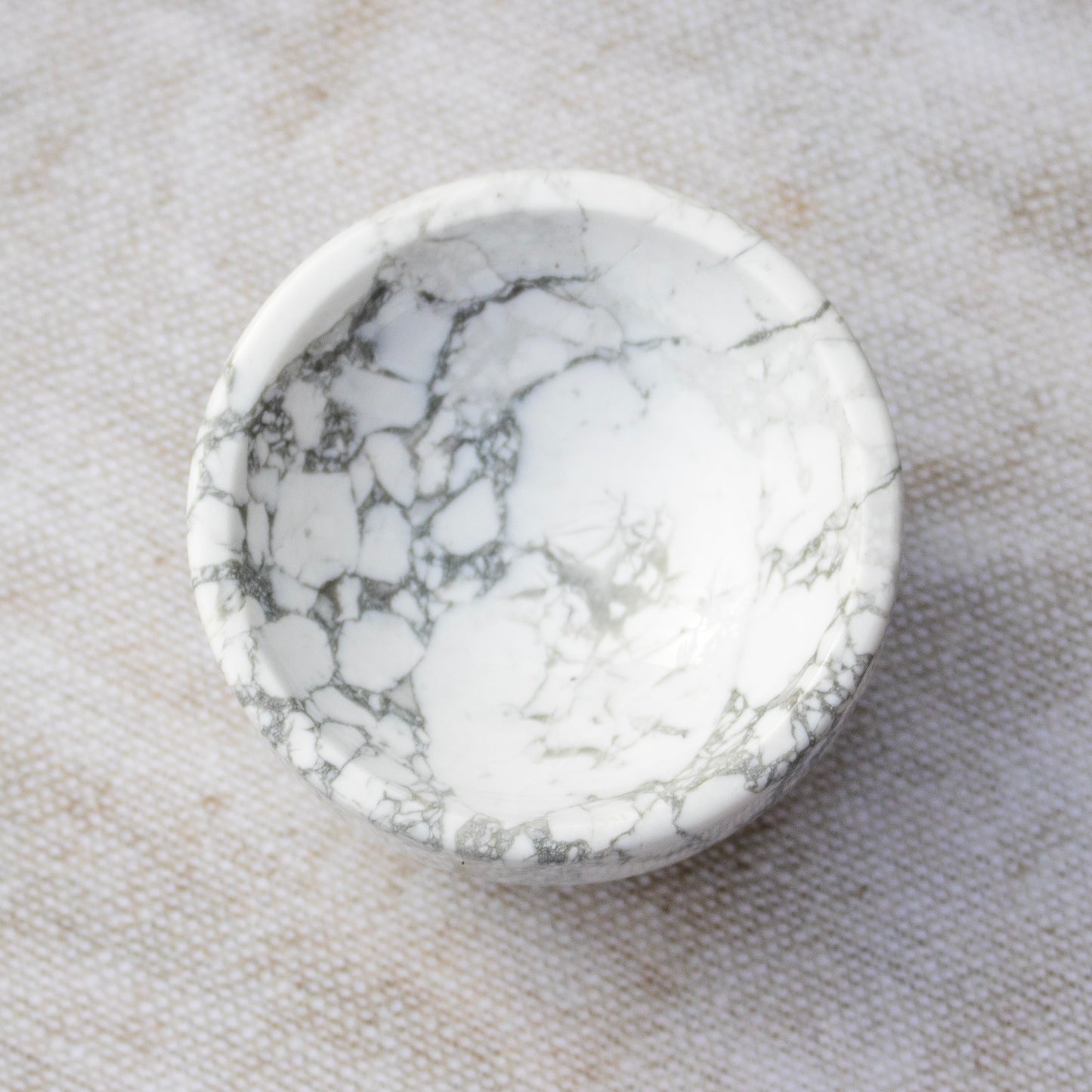 White Howlite Crystal Bowl