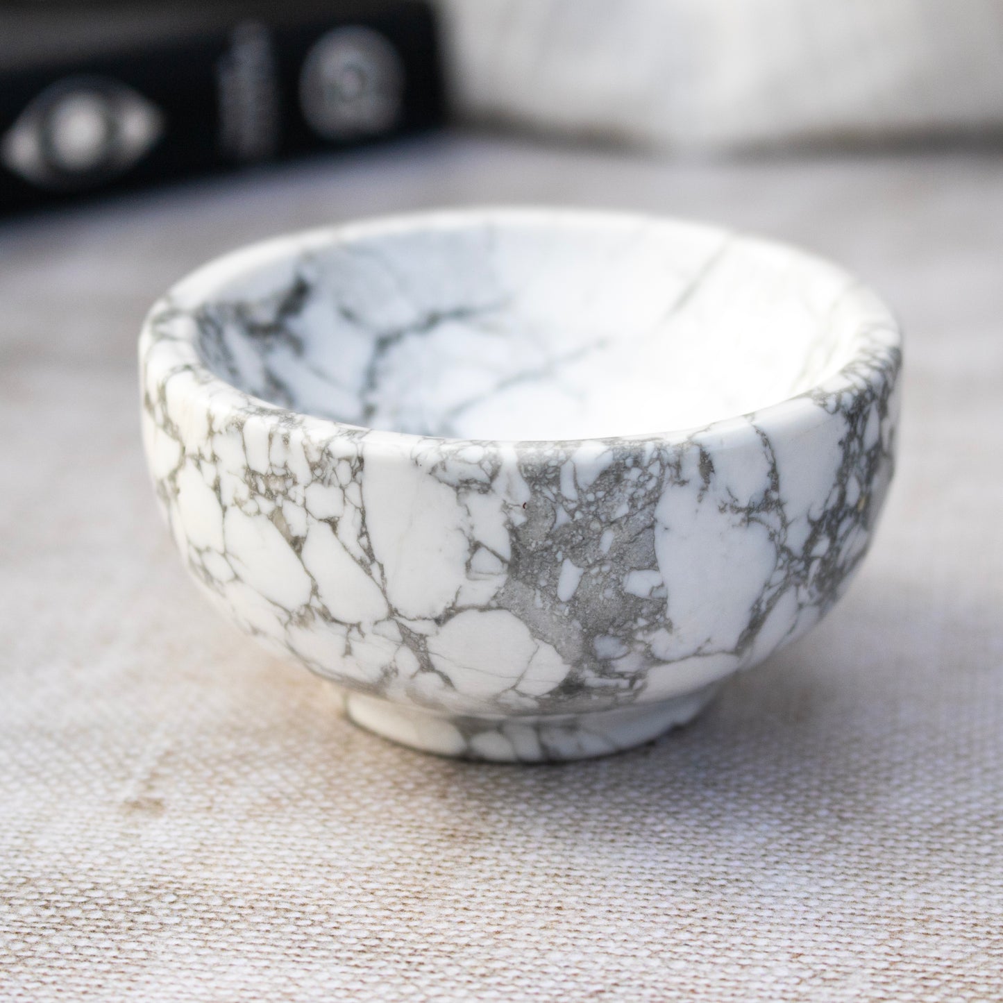White Howlite Crystal Bowl