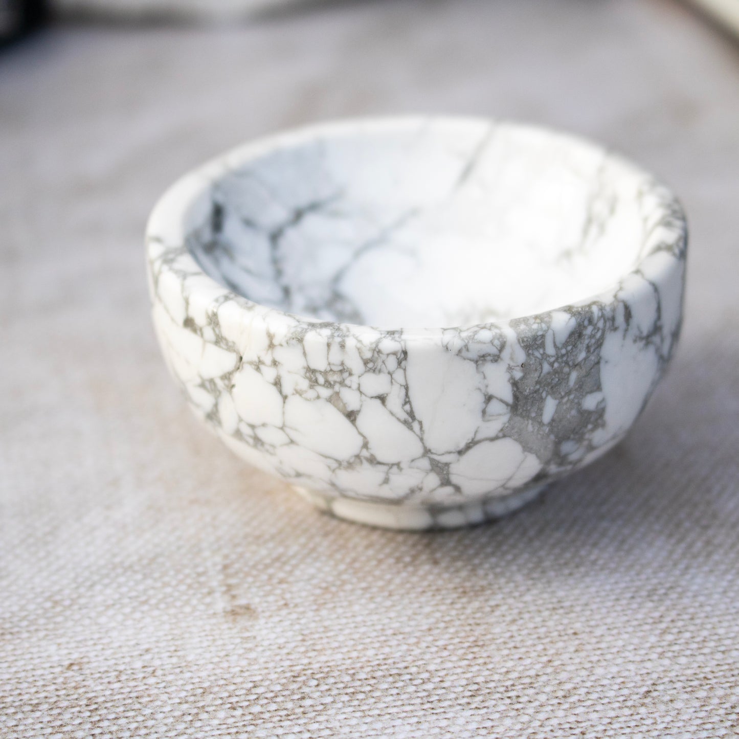 White Howlite Crystal Bowl