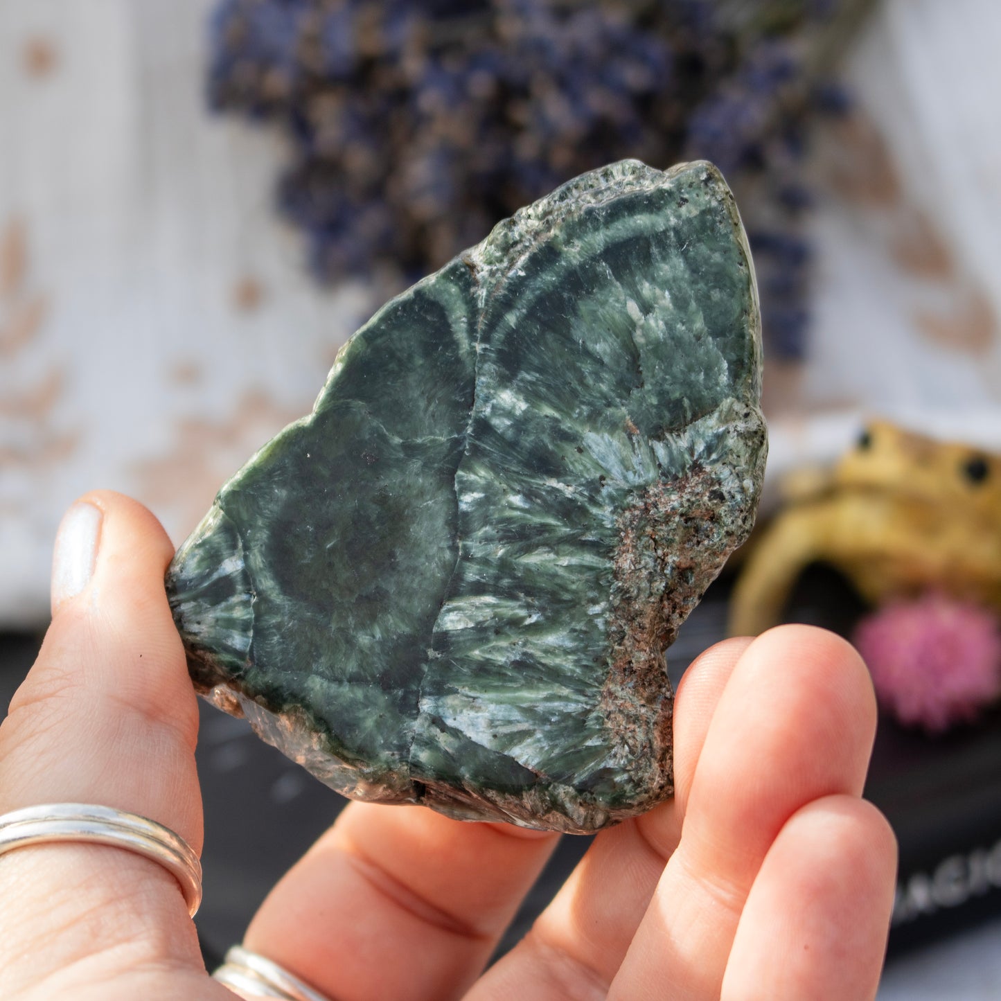 Polished Seraphinite Slice