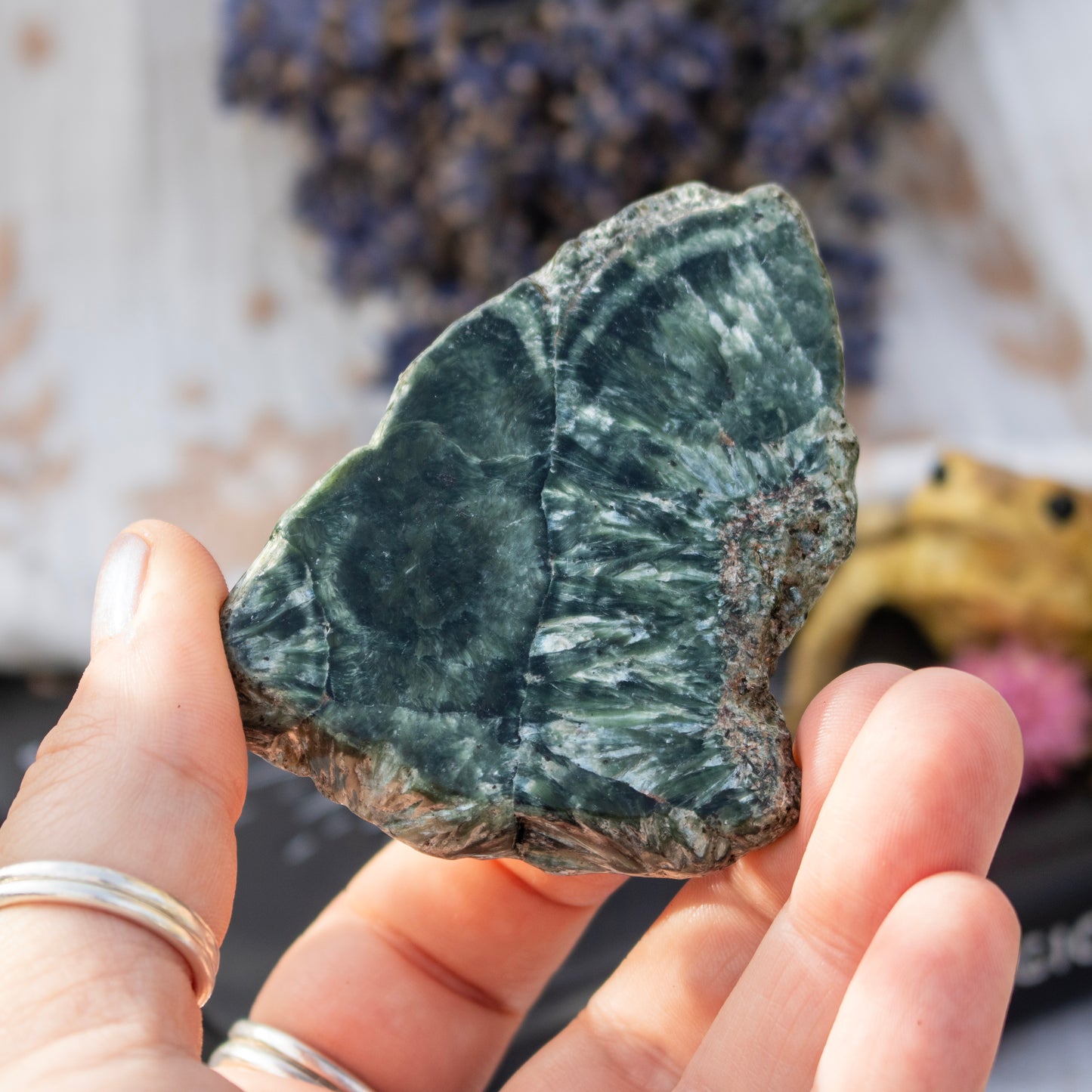 Polished Seraphinite Slice