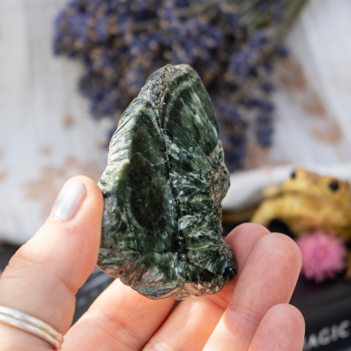 Polished Seraphinite Slice