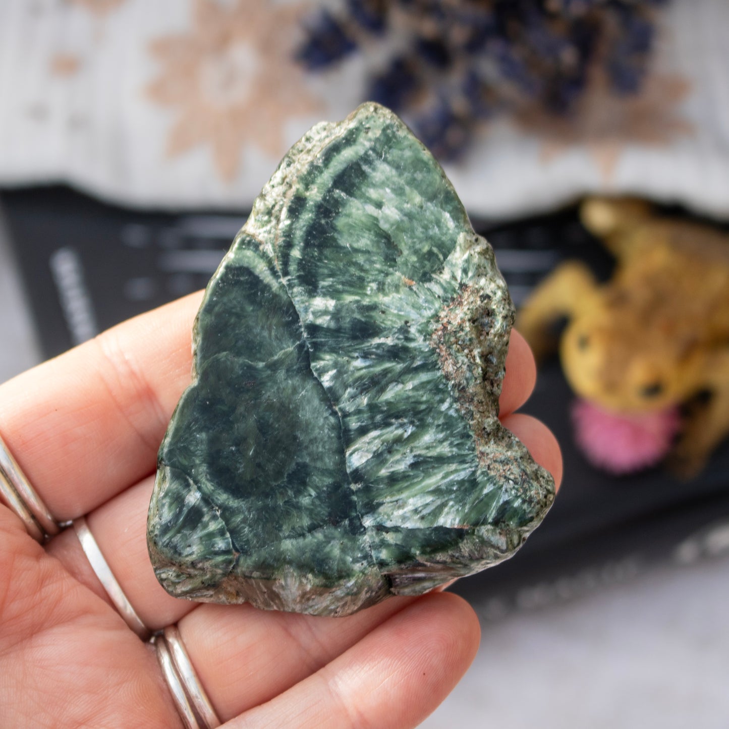 Polished Seraphinite Slice