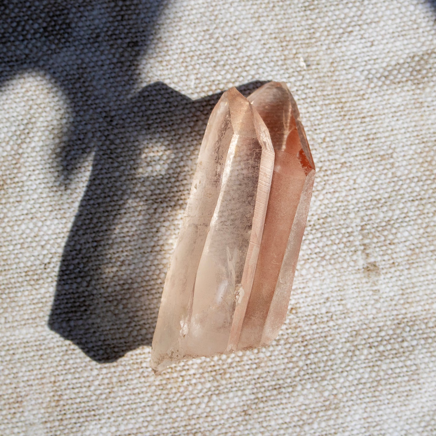 Pink Lemurian Quartz Point