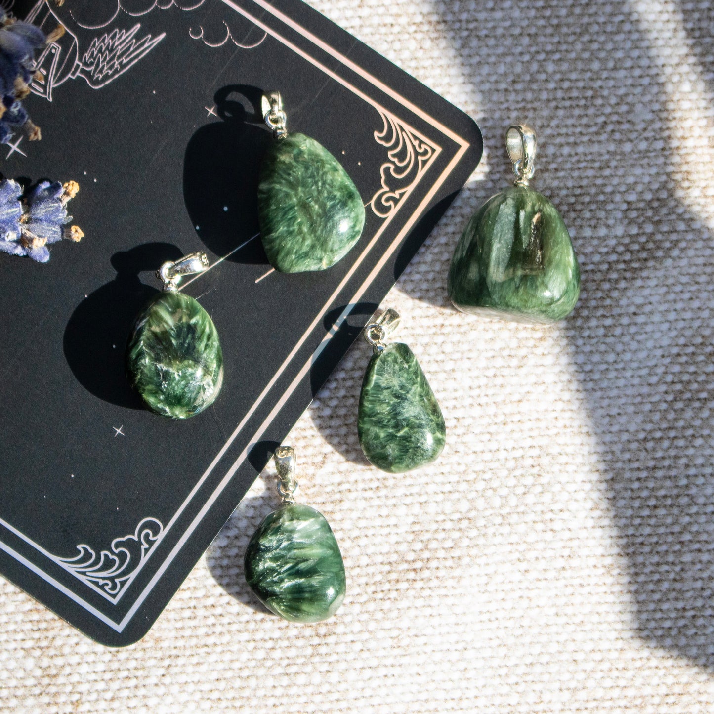 Seraphinite Tumble Necklace Pendant
