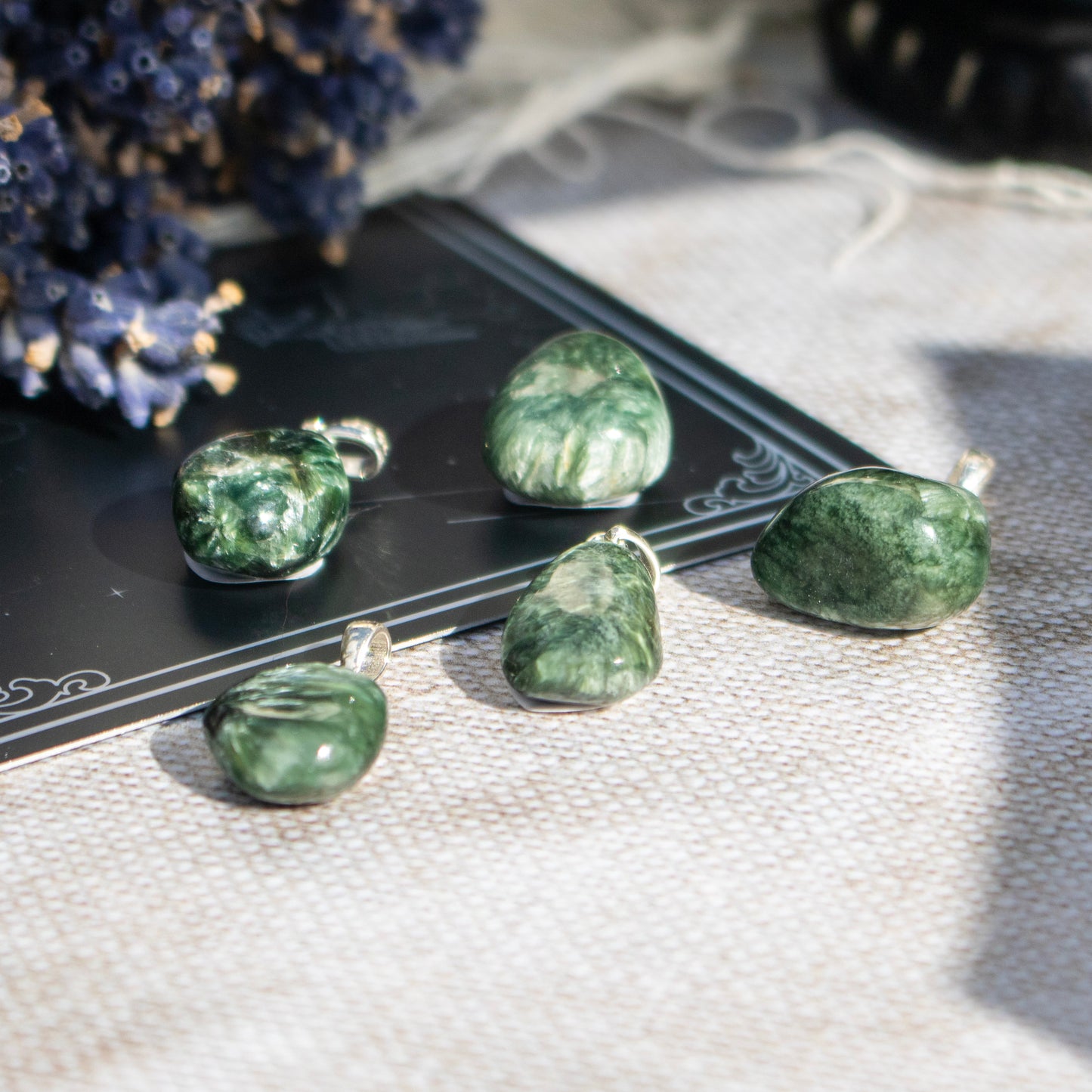 Seraphinite Tumble Necklace Pendant