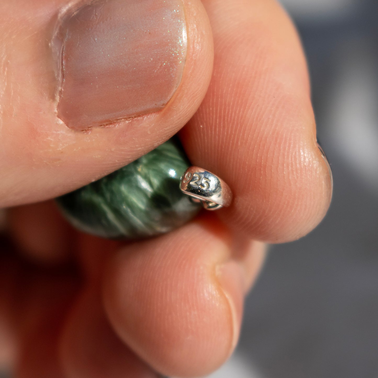 Seraphinite Tumble Necklace Pendant
