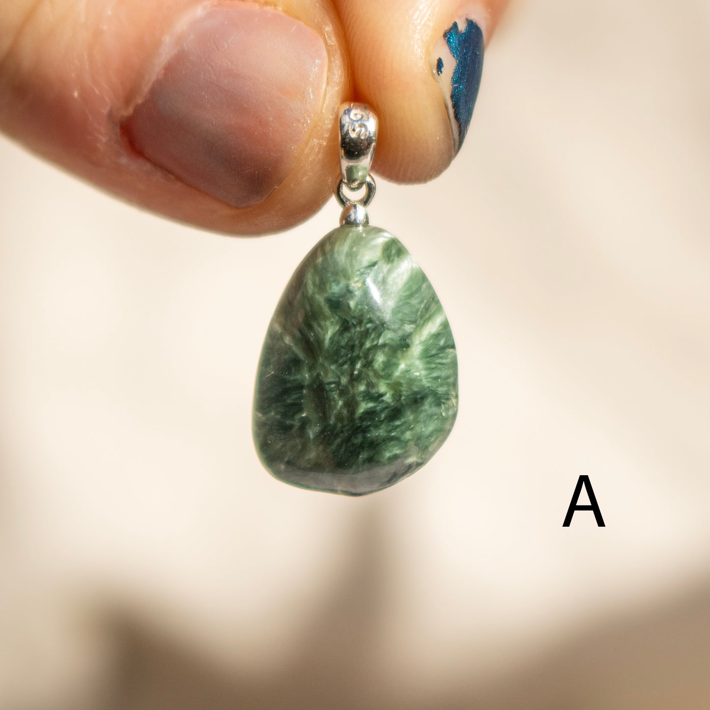 Seraphinite Tumble Necklace Pendant