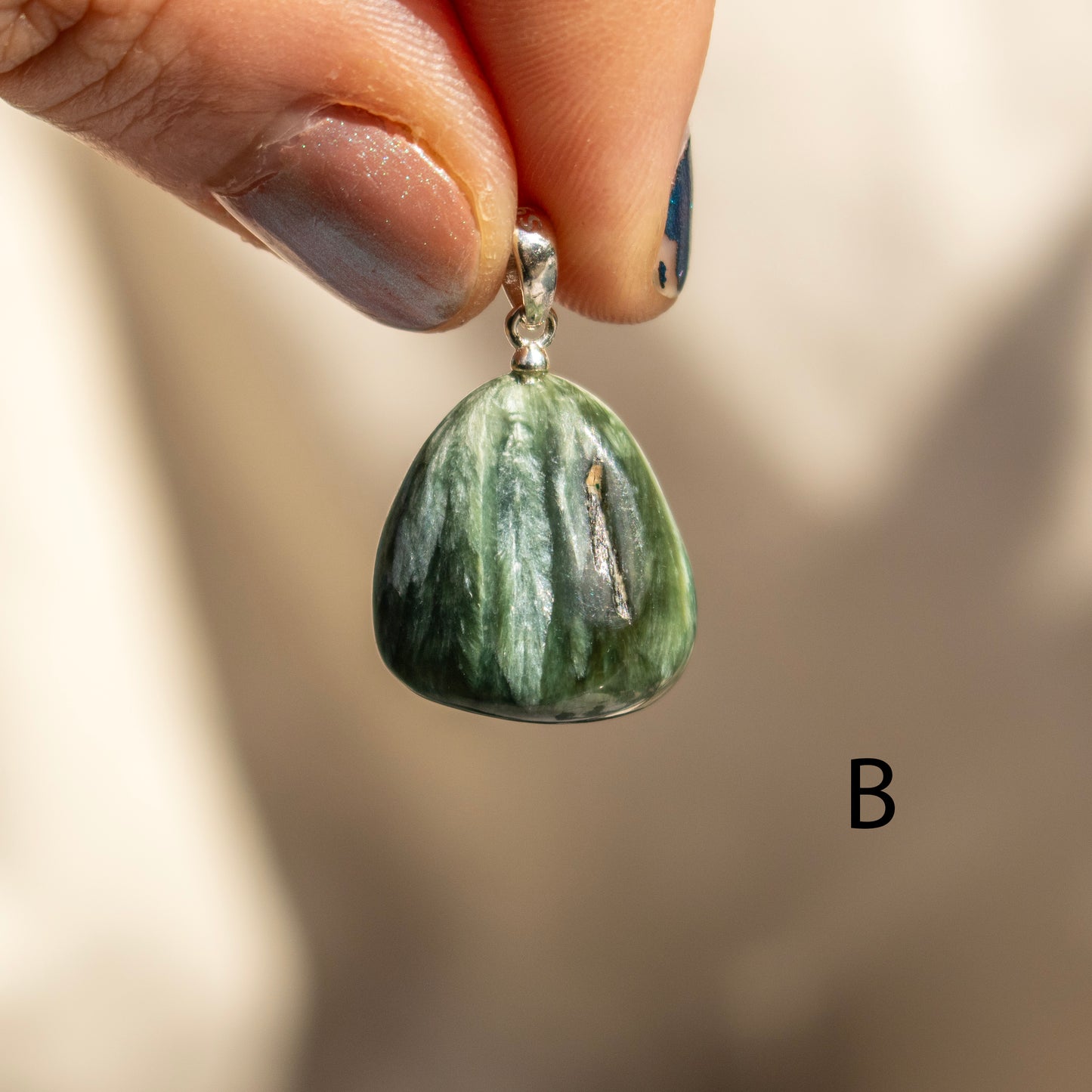 Seraphinite Tumble Necklace Pendant