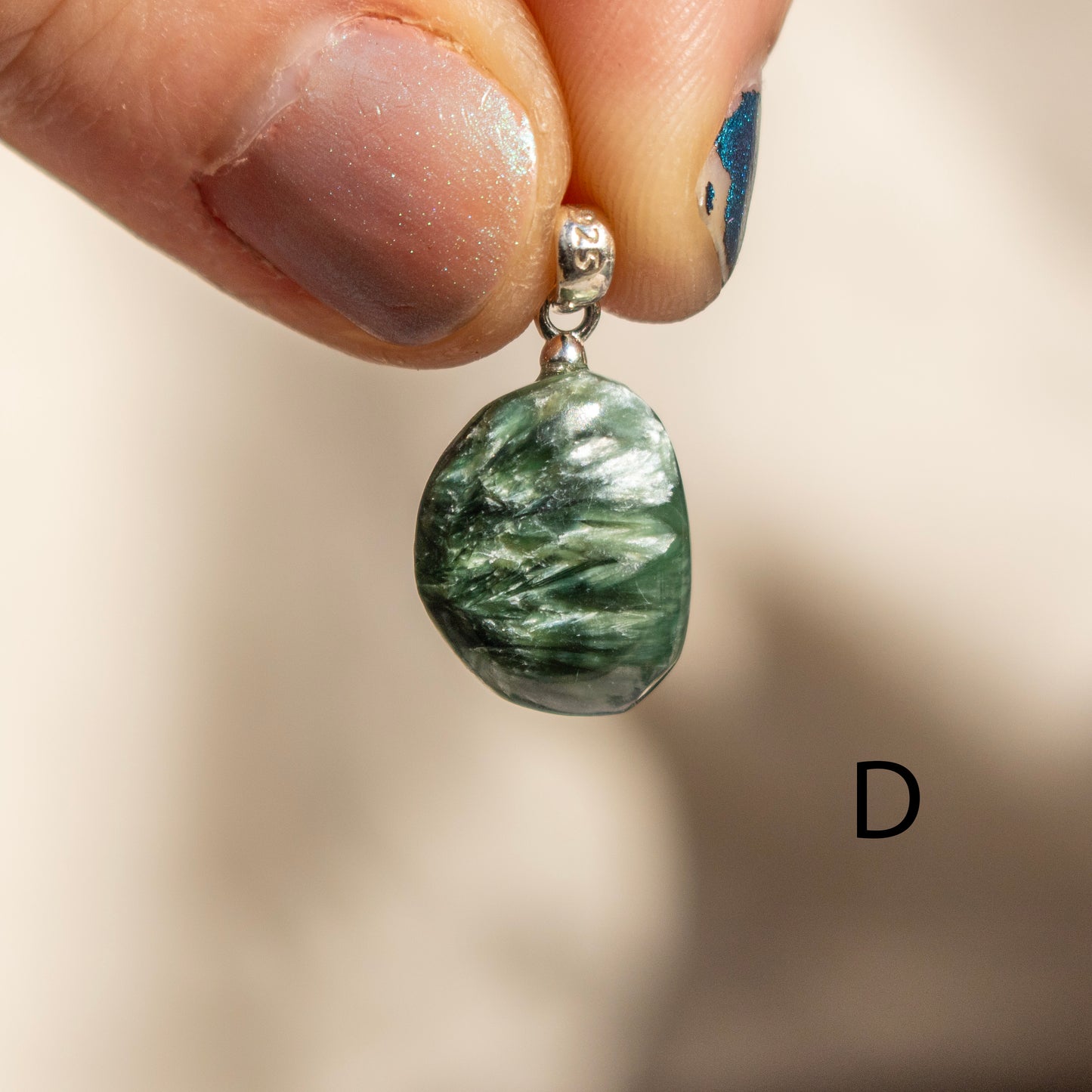 Seraphinite Tumble Necklace Pendant