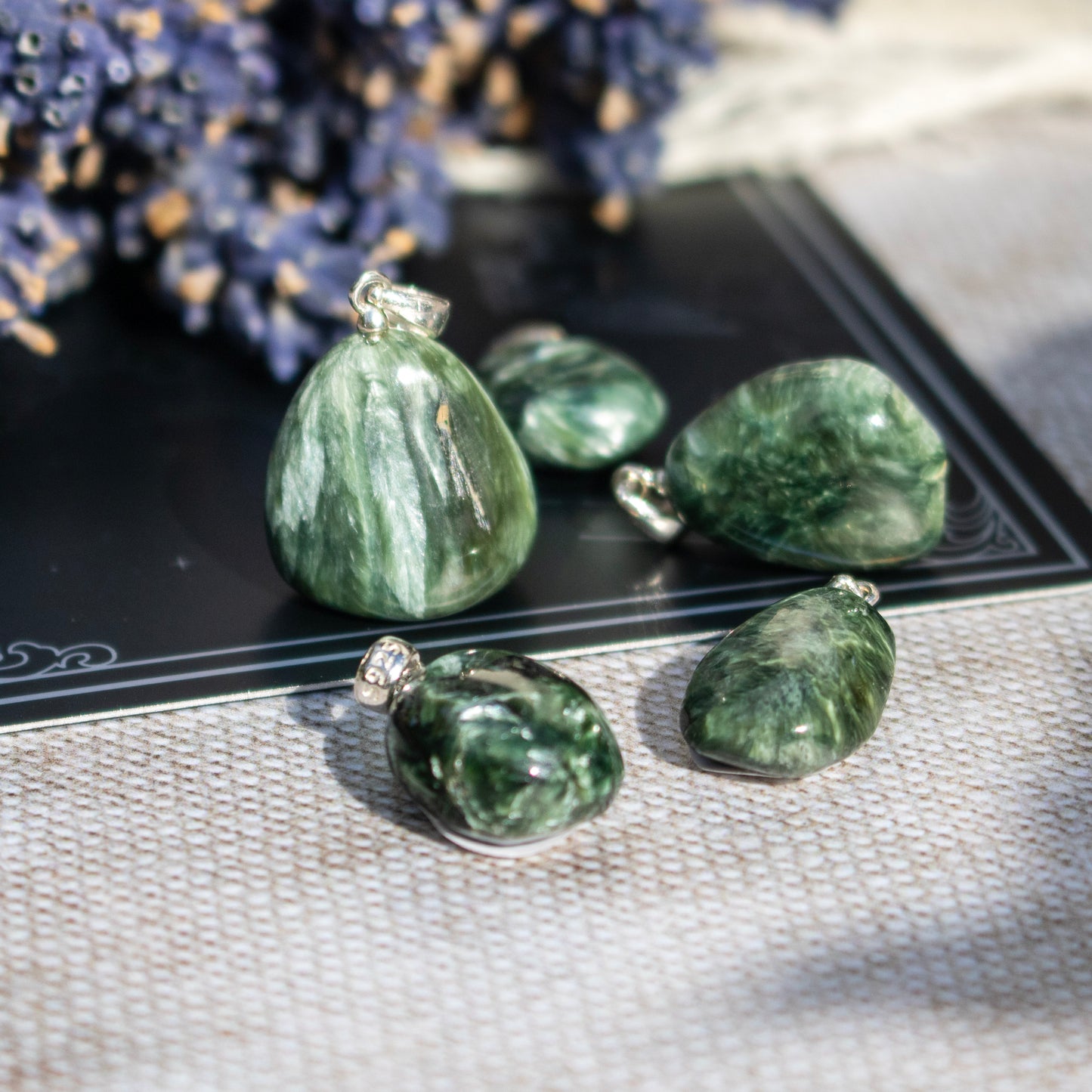 Seraphinite Tumble Necklace Pendant