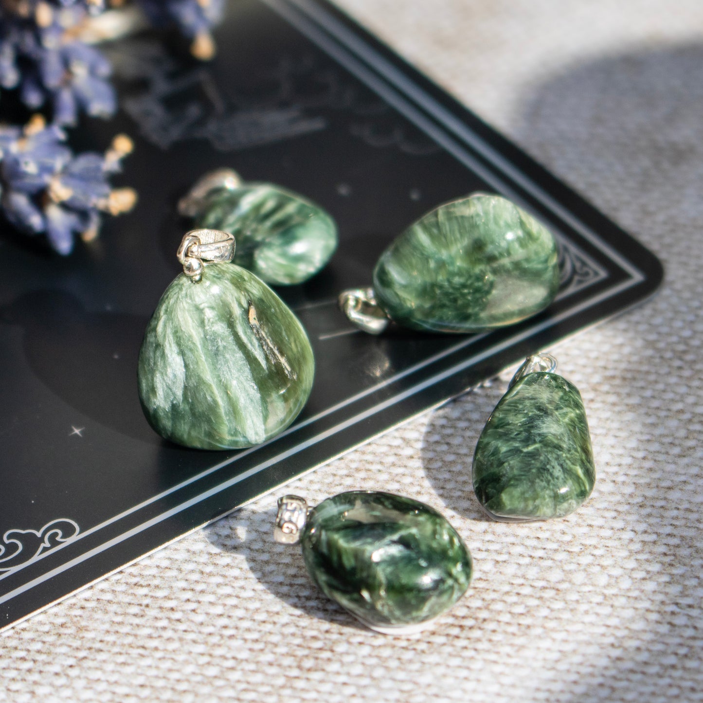 Seraphinite Tumble Necklace Pendant