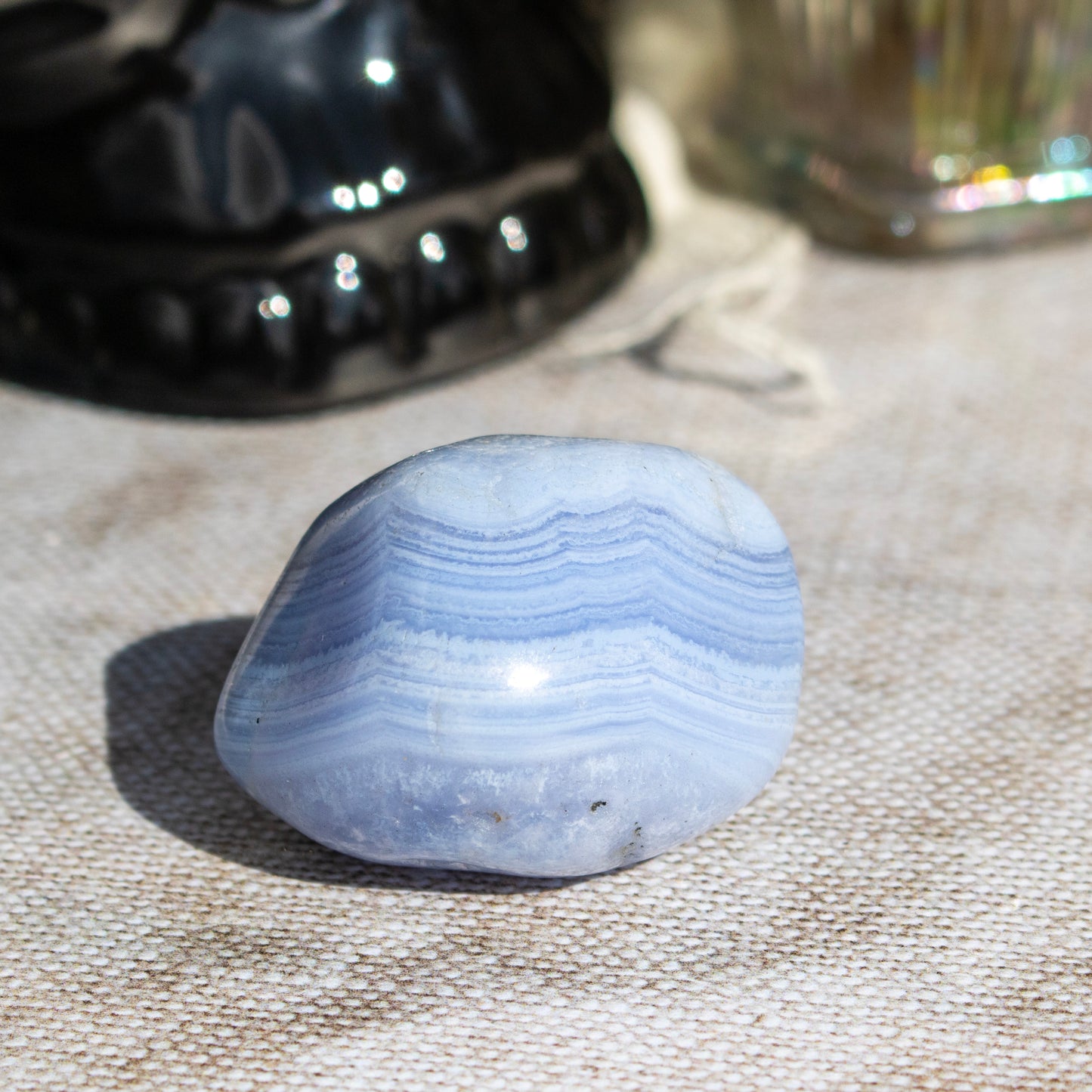 Blue Lace Agate Tumblestone