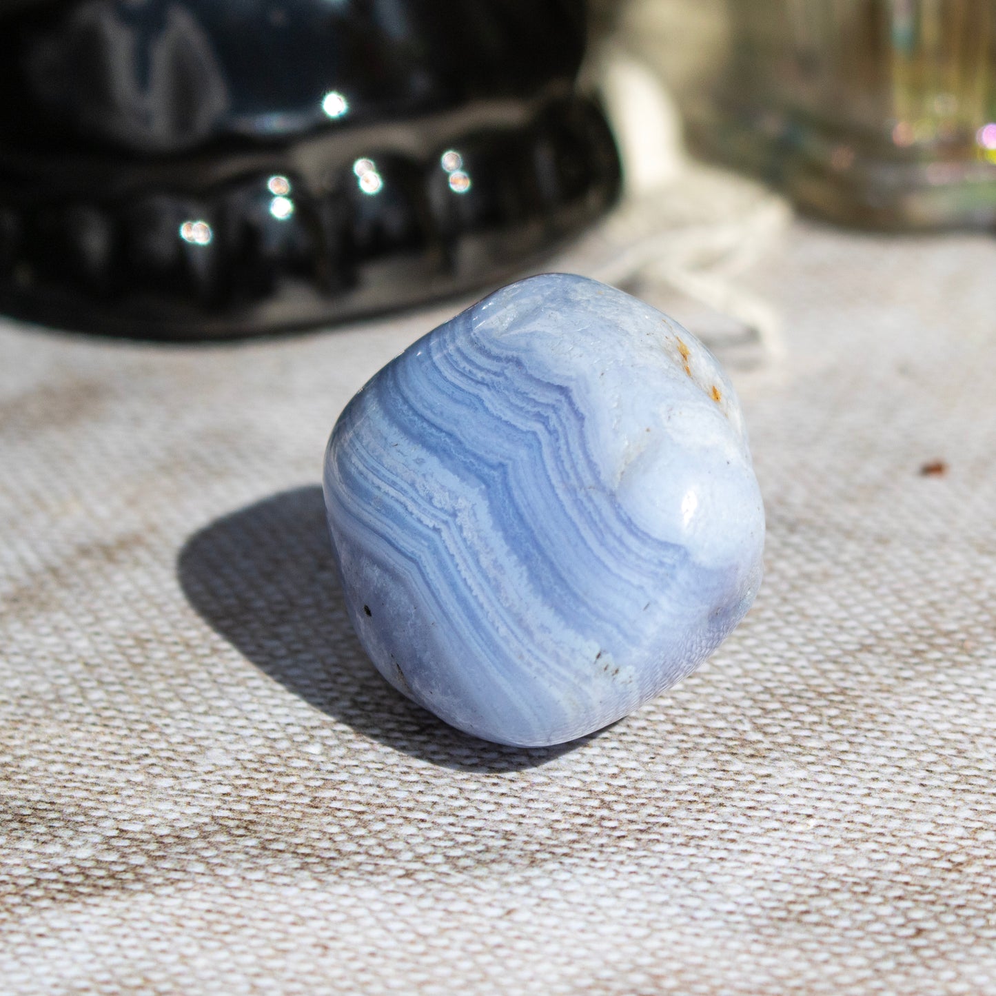 Blue Lace Agate Tumblestone