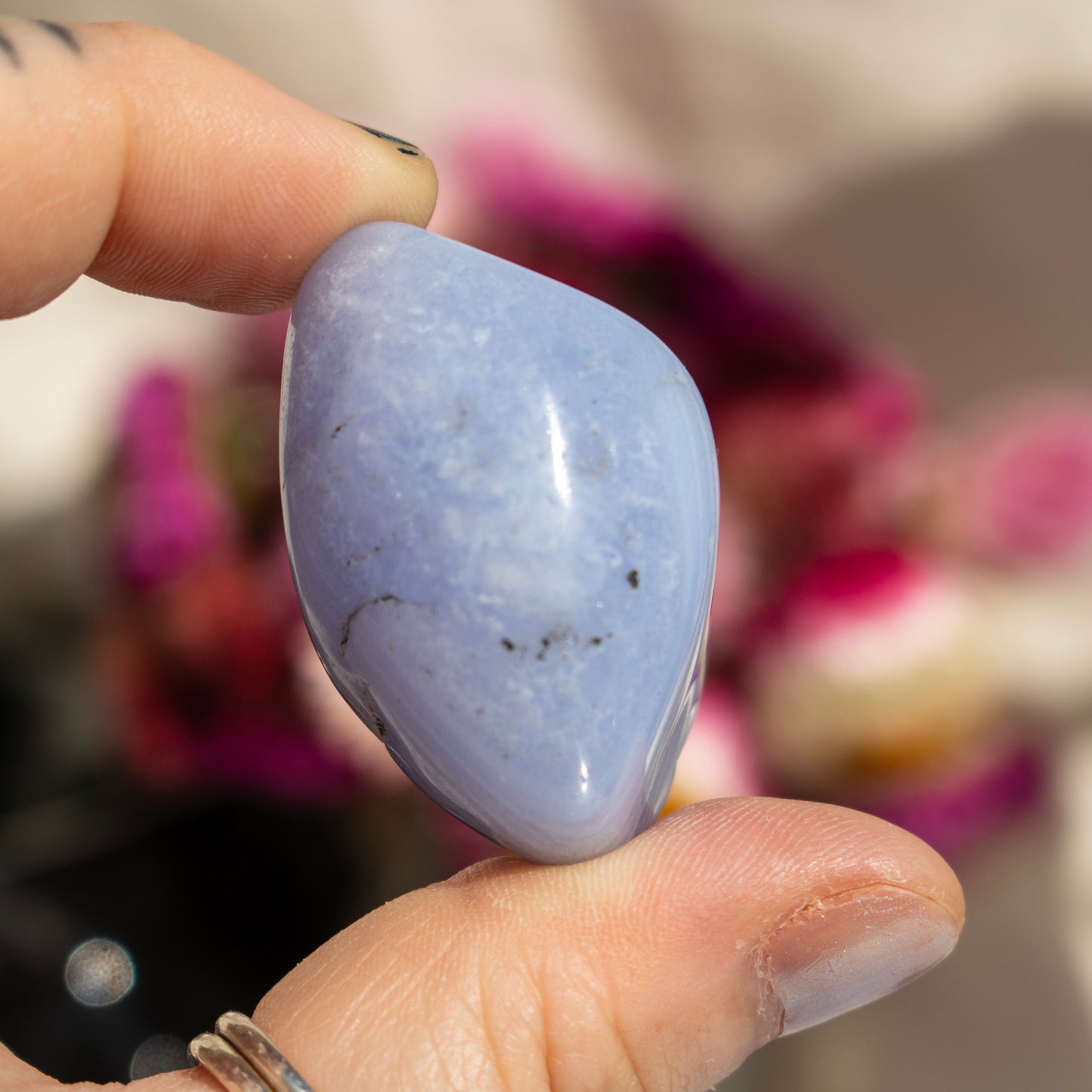 Blue Lace Agate Tumblestone