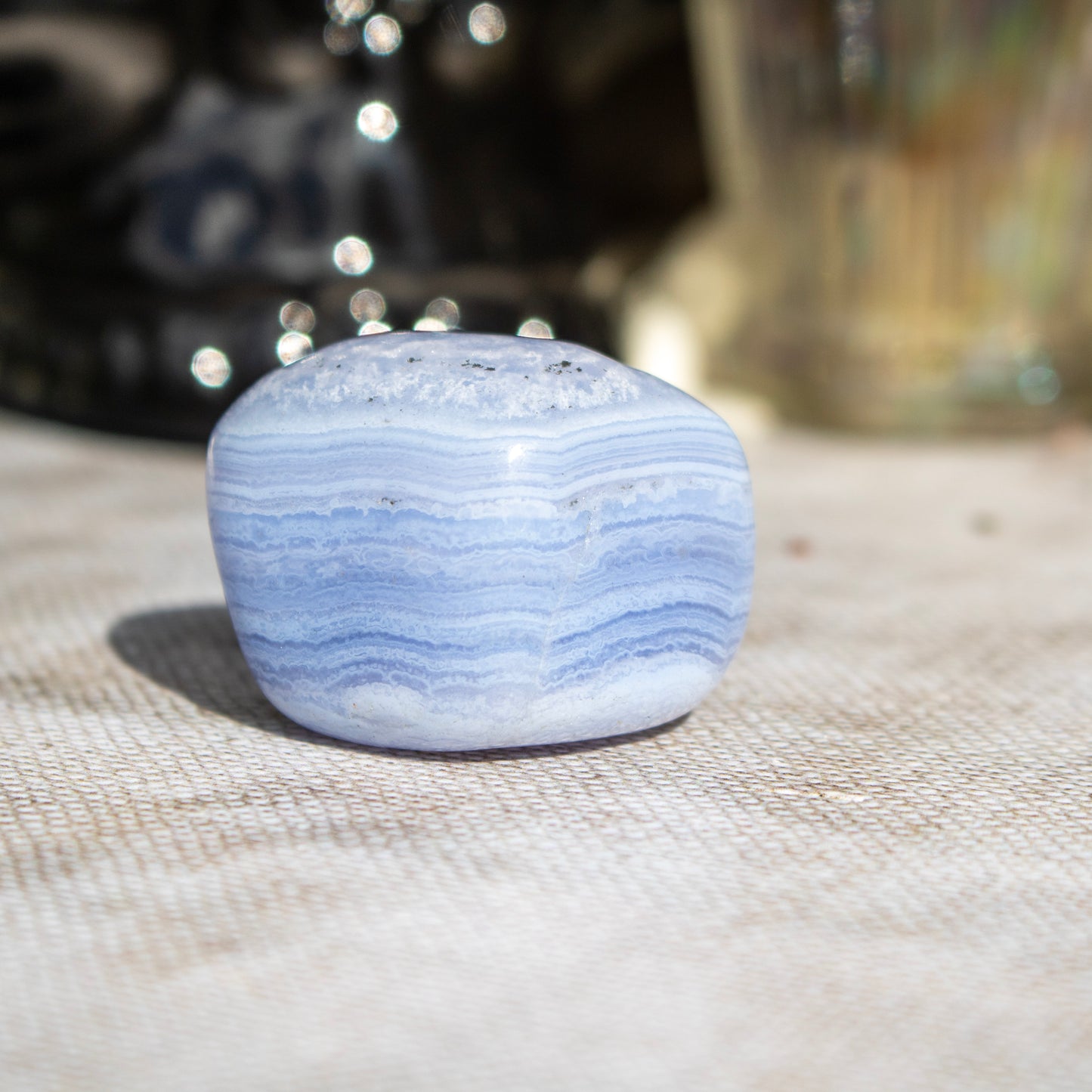 Blue Lace Agate Tumblestone