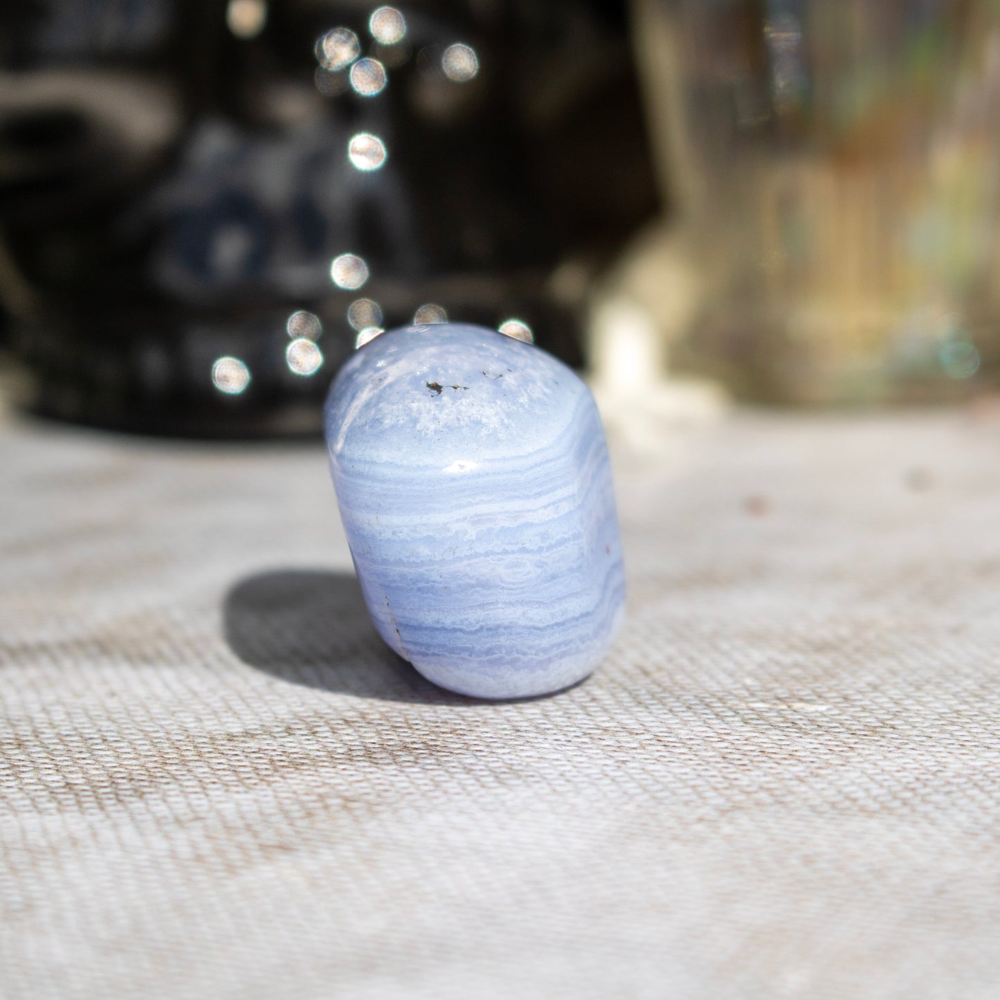 Blue Lace Agate Tumblestone