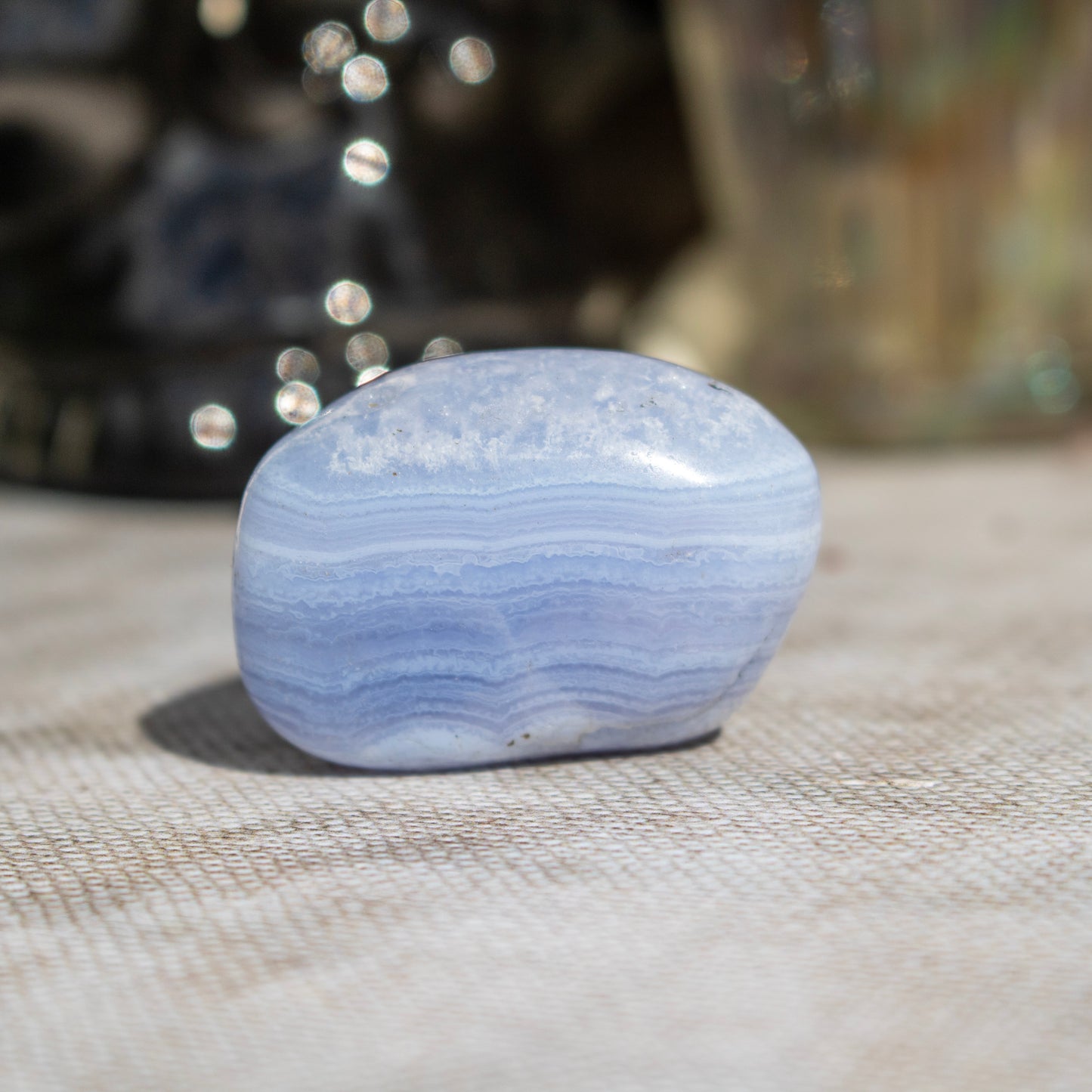 Blue Lace Agate Tumblestone