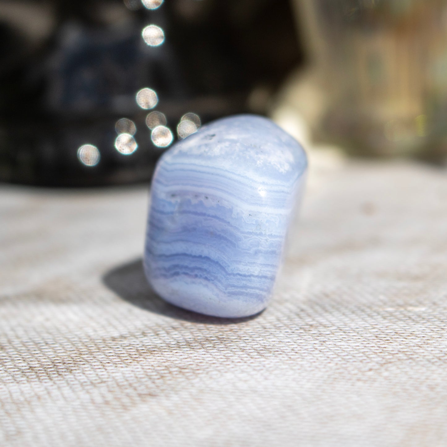 Blue Lace Agate Tumblestone