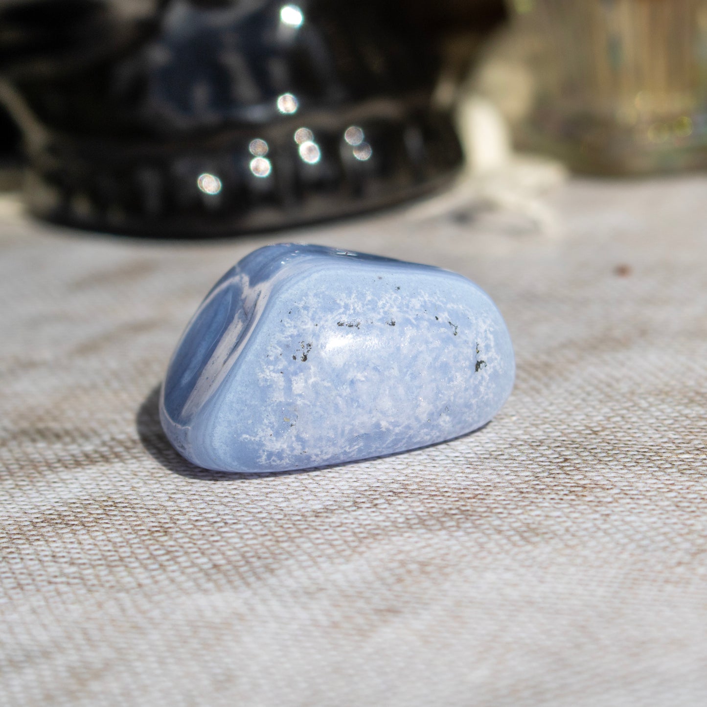 Blue Lace Agate Tumblestone