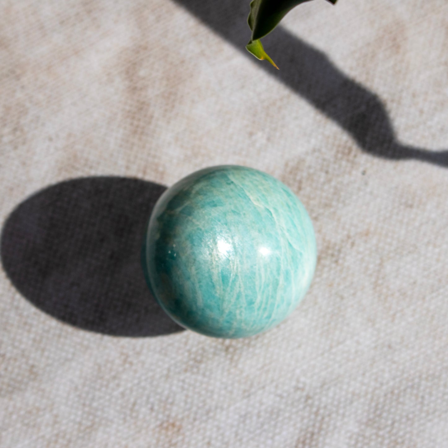 Amazonite Sphere (with Silver Flash)