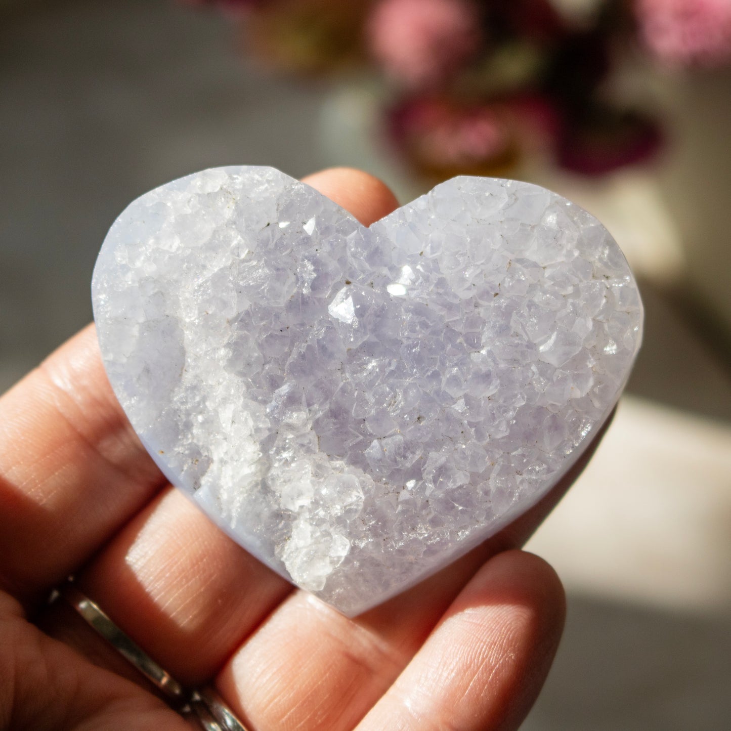 Blue Lace Agate Heart