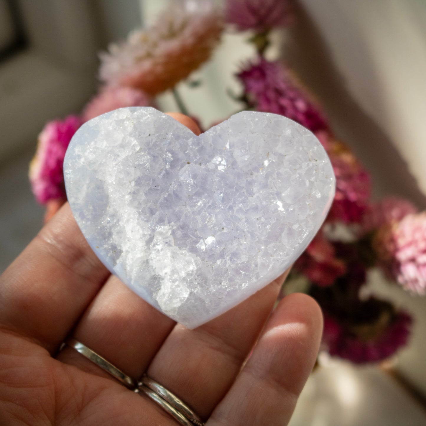 Blue Lace Agate Heart