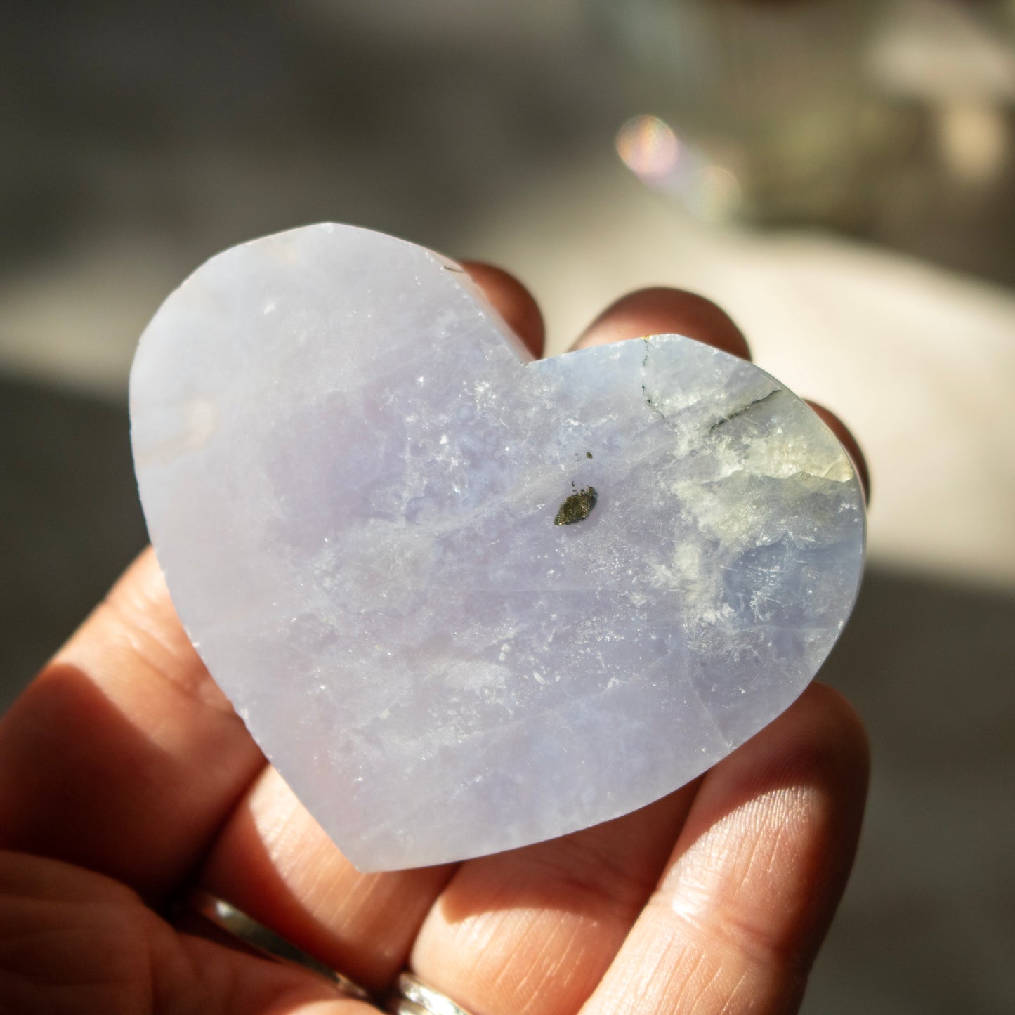 Blue Lace Agate Heart
