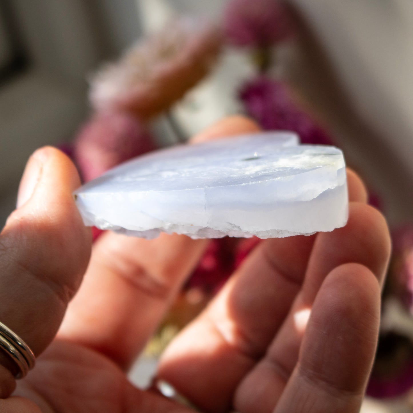 Blue Lace Agate Heart
