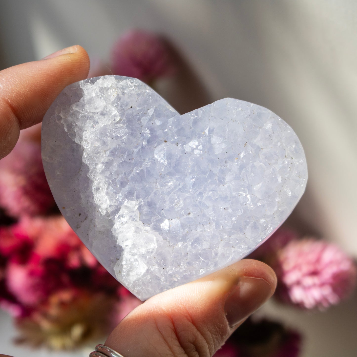 Blue Lace Agate Heart