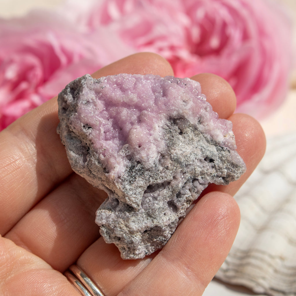 Raw Pink Smithsonite Crystal Cluster