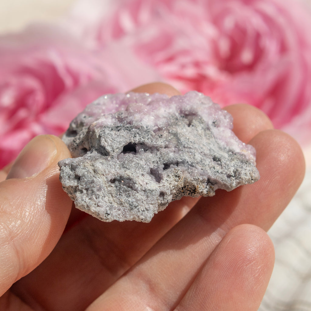 Raw Pink Smithsonite Crystal Cluster