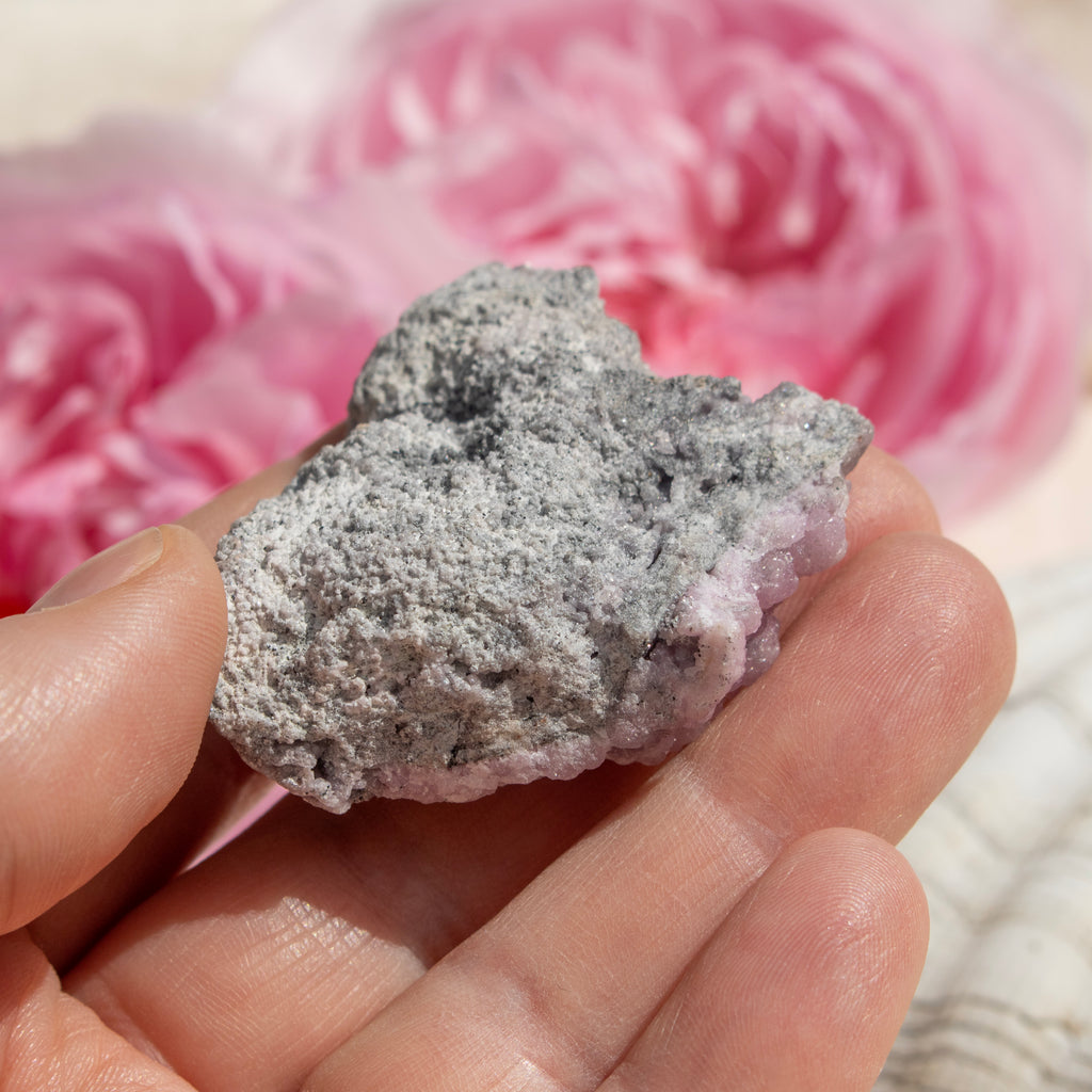 Raw Pink Smithsonite Crystal Cluster