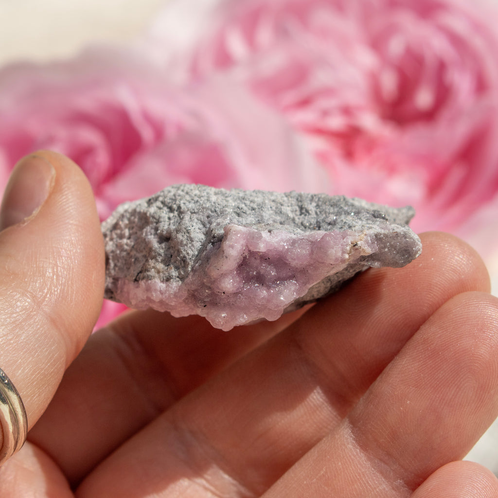 Raw Pink Smithsonite Crystal Cluster