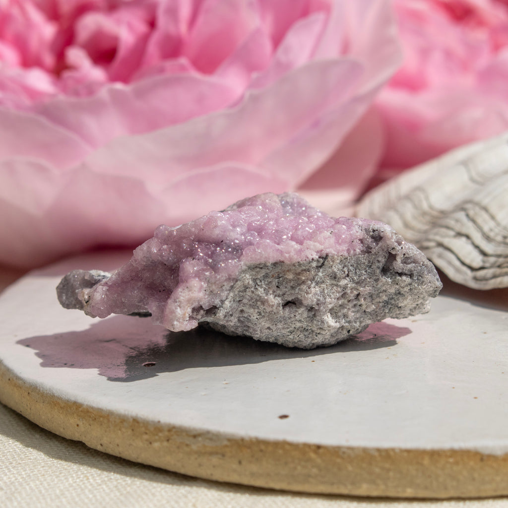 Raw Pink Smithsonite Crystal Cluster