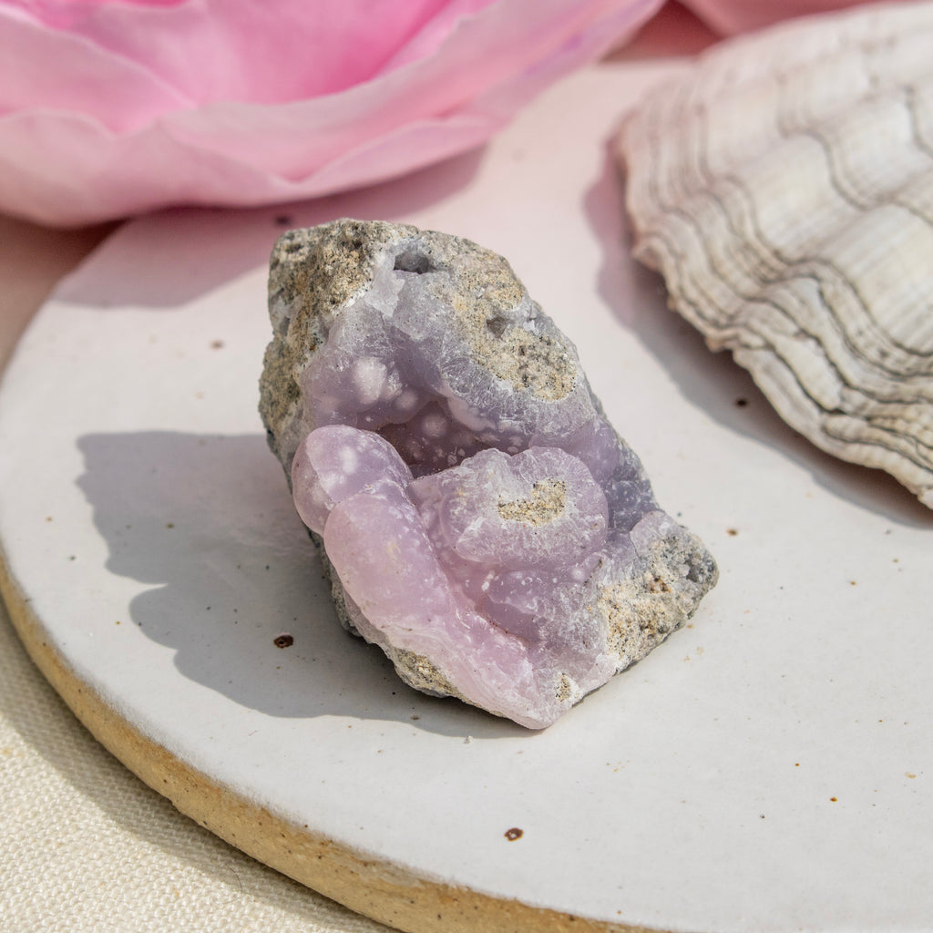 Raw Pink Smithsonite Crystal Cluster